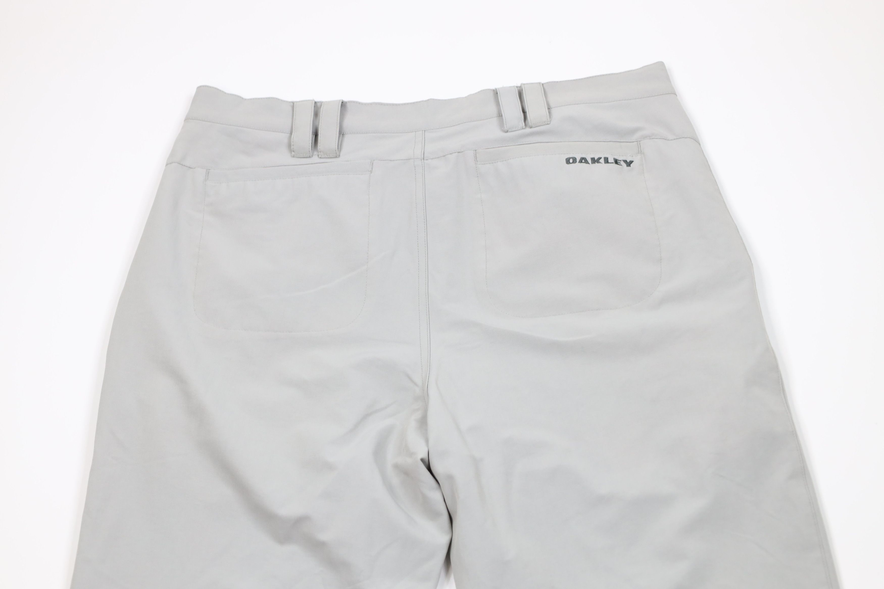 Oakley Vintage Oakley Stretch Wide Leg Chino Pants Trousers Gray Size US 34 / EU 50 - 13 Thumbnail