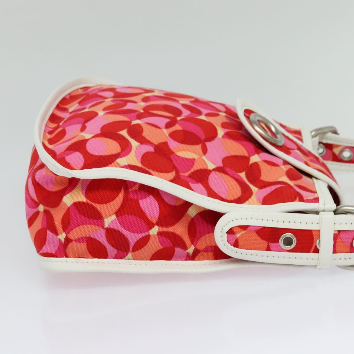 Celine CELINE Shoulder Bag Canvas Red Size ONE SIZE - 5 Thumbnail