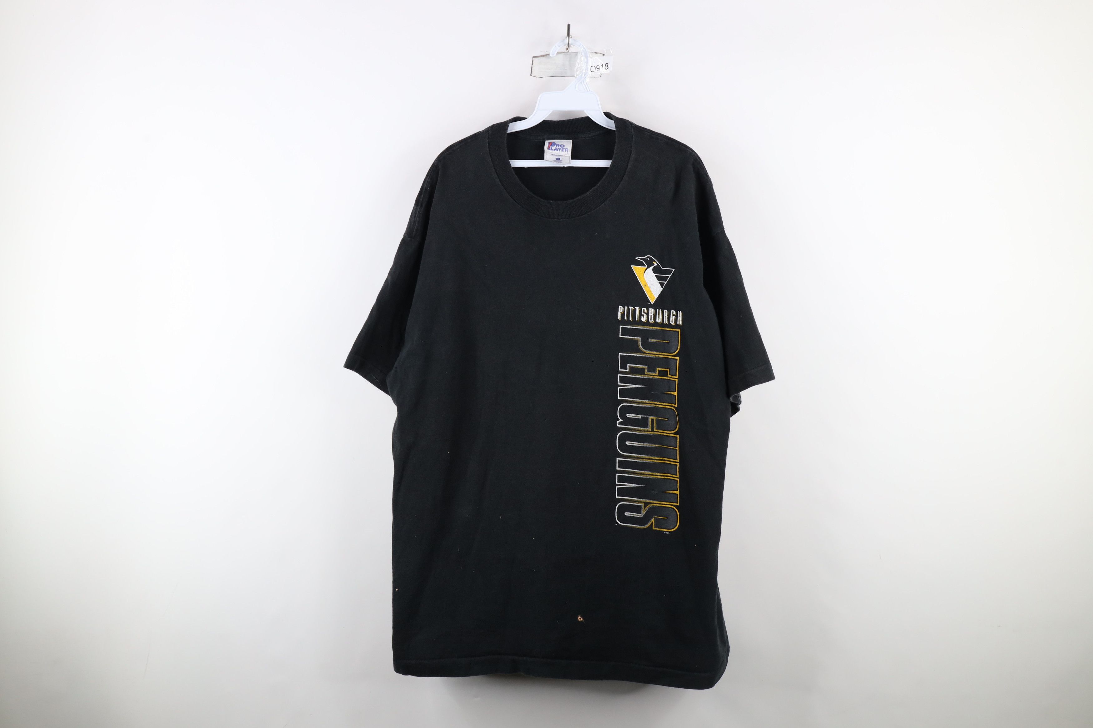 Vintage Vintage 90s Spell Out Pittsburgh Penguins Hockey T-Shirt USA Size US XXL / EU 58 / 5 - 1 Thumbnail