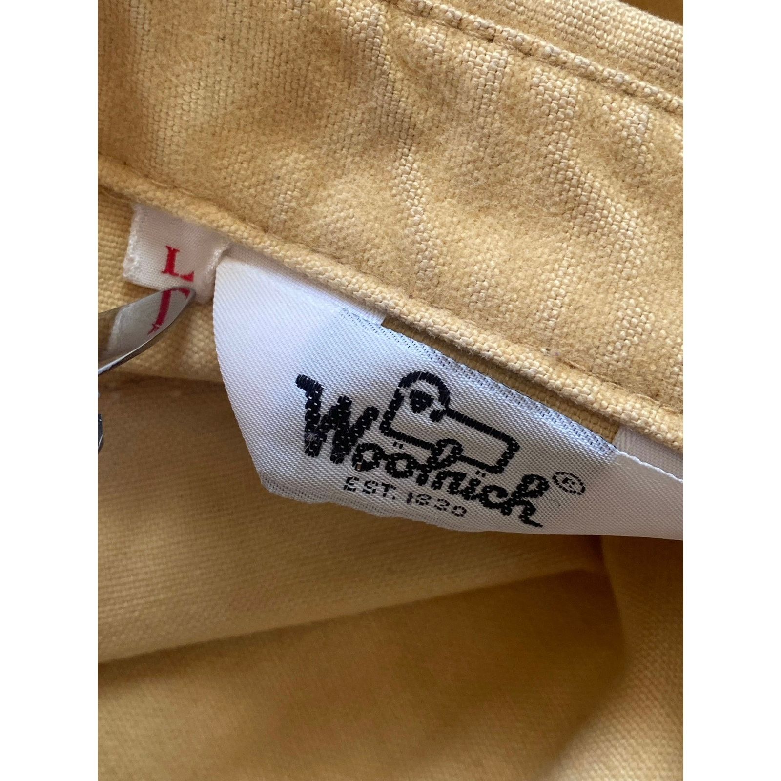 Vintage × Woolrich Woolen Mills Vtg Woolrich Chamois Flannel Button Down L Long /Tall Yellow Size US L / EU 52-54 / 3 - 7 Thumbnail