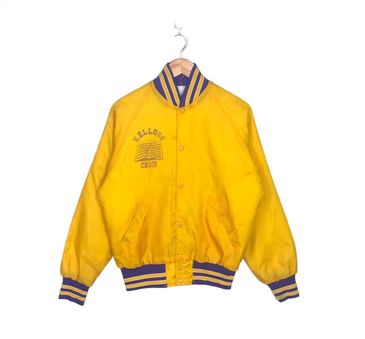 Japanese Brand Vintage Kellog Varsity Baseball Bomber Flight Jacket Size US L / EU 52-54 / 3 - 1 Thumbnail