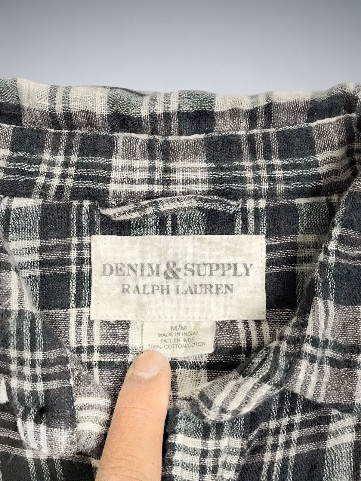 Denim & Supply Ralph Lauren × Ralph Lauren × Vintage Denim & Supply Ralph Lauren Vintage Plaid Flannel Size US L / EU 52-54 / 3 - 6 Thumbnail