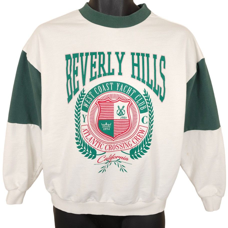 Forever 21 Beverly Hills Yacht Club Sweatshirt Womens Size Small White Size S / US 4 / IT 40 - 1 Thumbnail