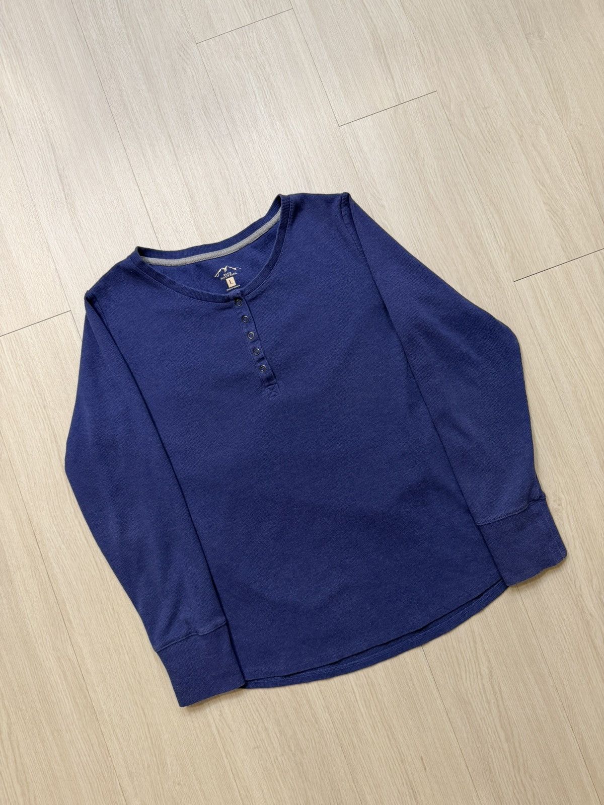 Other Blue Mountain Blue Henley Shirt Size US L / EU 52-54 / 3 - 2 Thumbnail
