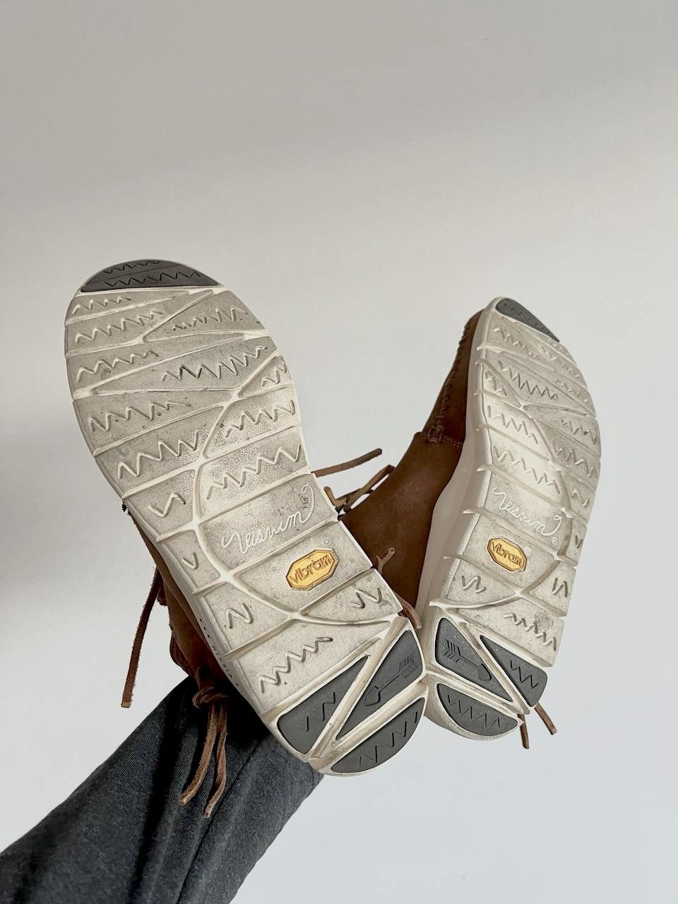 Visvim Ute Moc Trainer Hi-Folk in Brown Suede