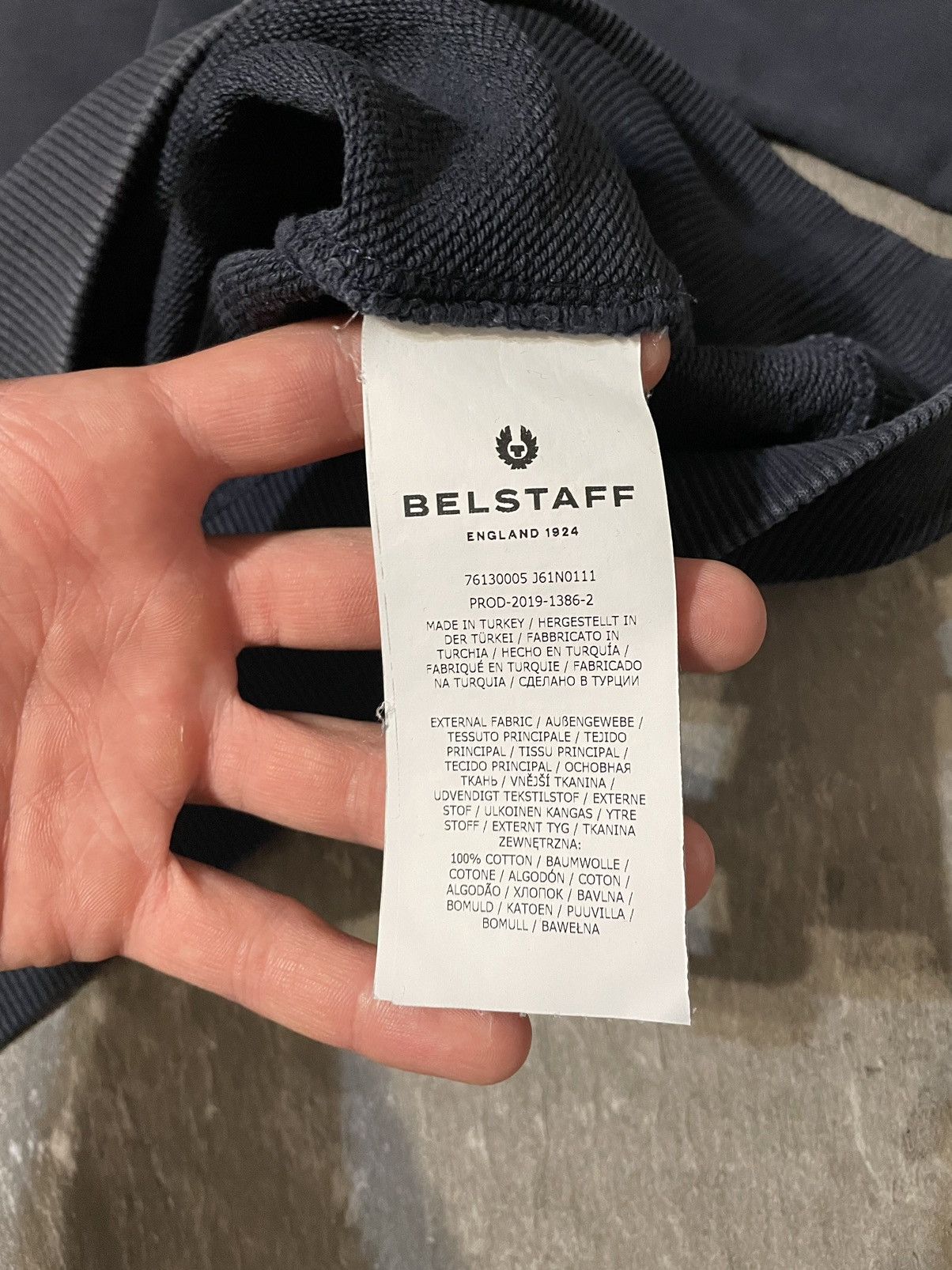 Belstaff BELSTAFF Patch Logo Embroidery Sweatshirt Size US M / EU 48-50 / 2 - 4 Thumbnail