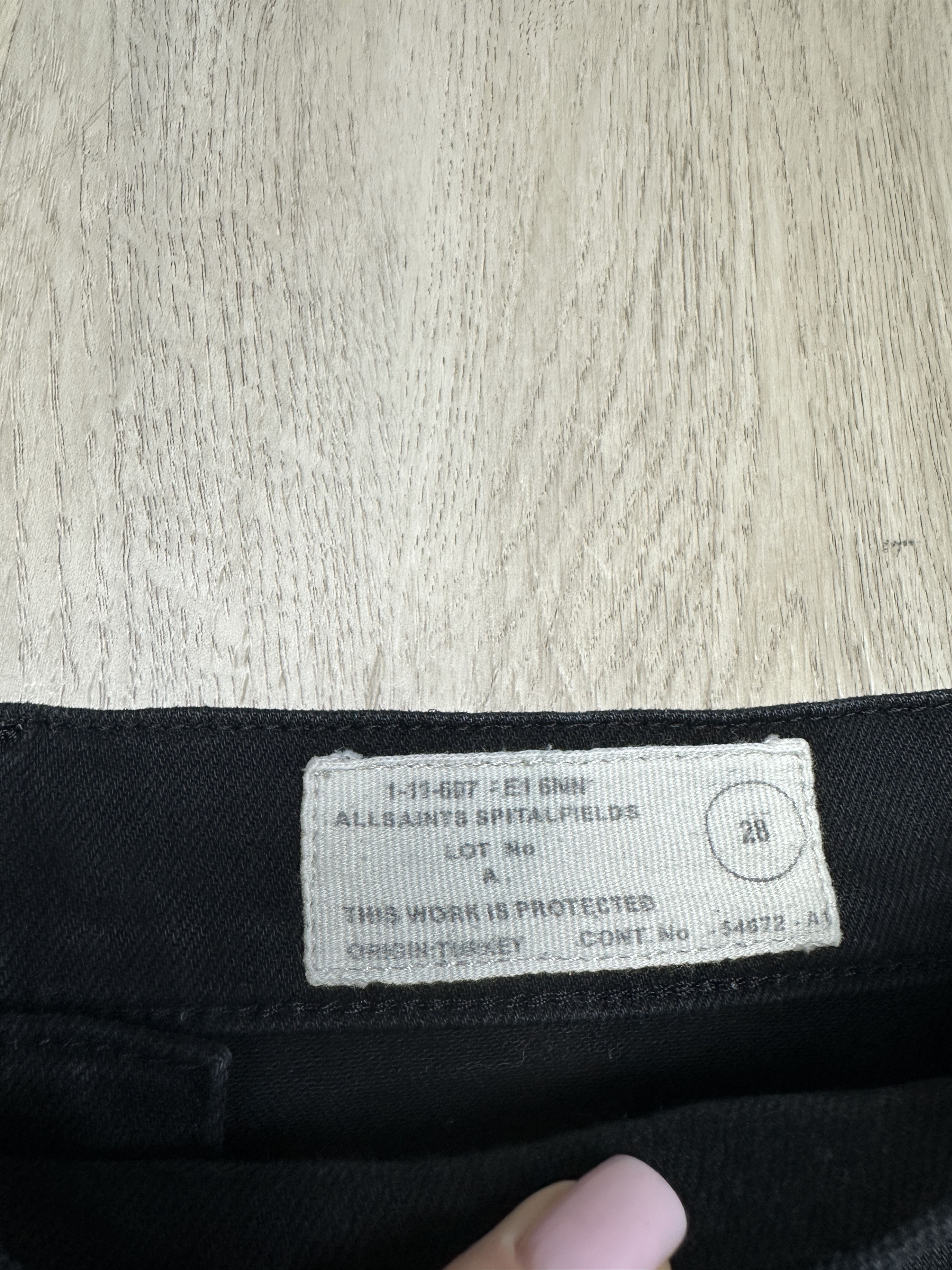 Allsaints Allsaints Black Gun Denim Pants Jeans Size US 28 / EU 44 - 3 Thumbnail