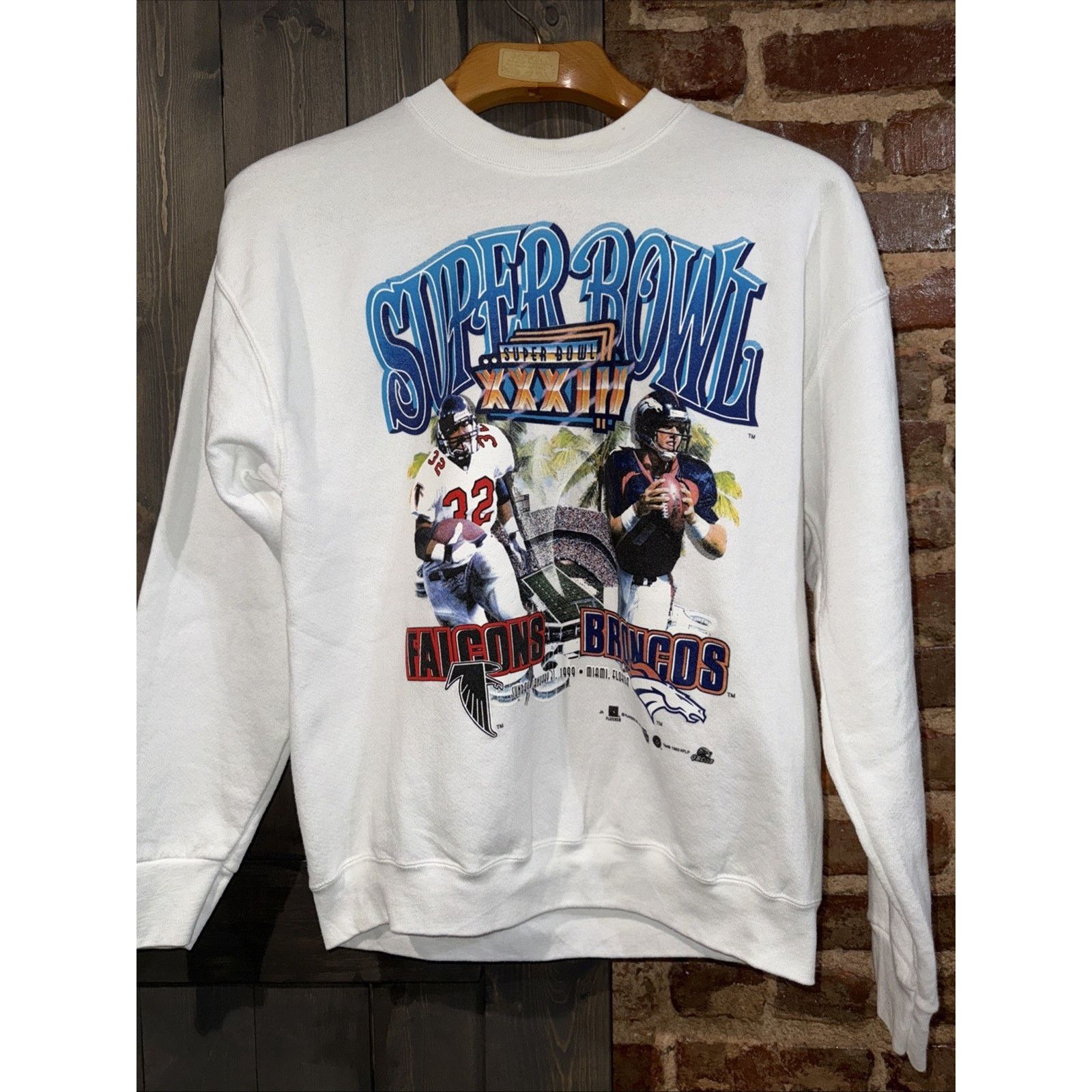Fruit Of The Loom Fruit of the Loom 1999 Super Bowl Sweatshirt Sz L Falcons Size US L / EU 52-54 / 3 - 1 Thumbnail