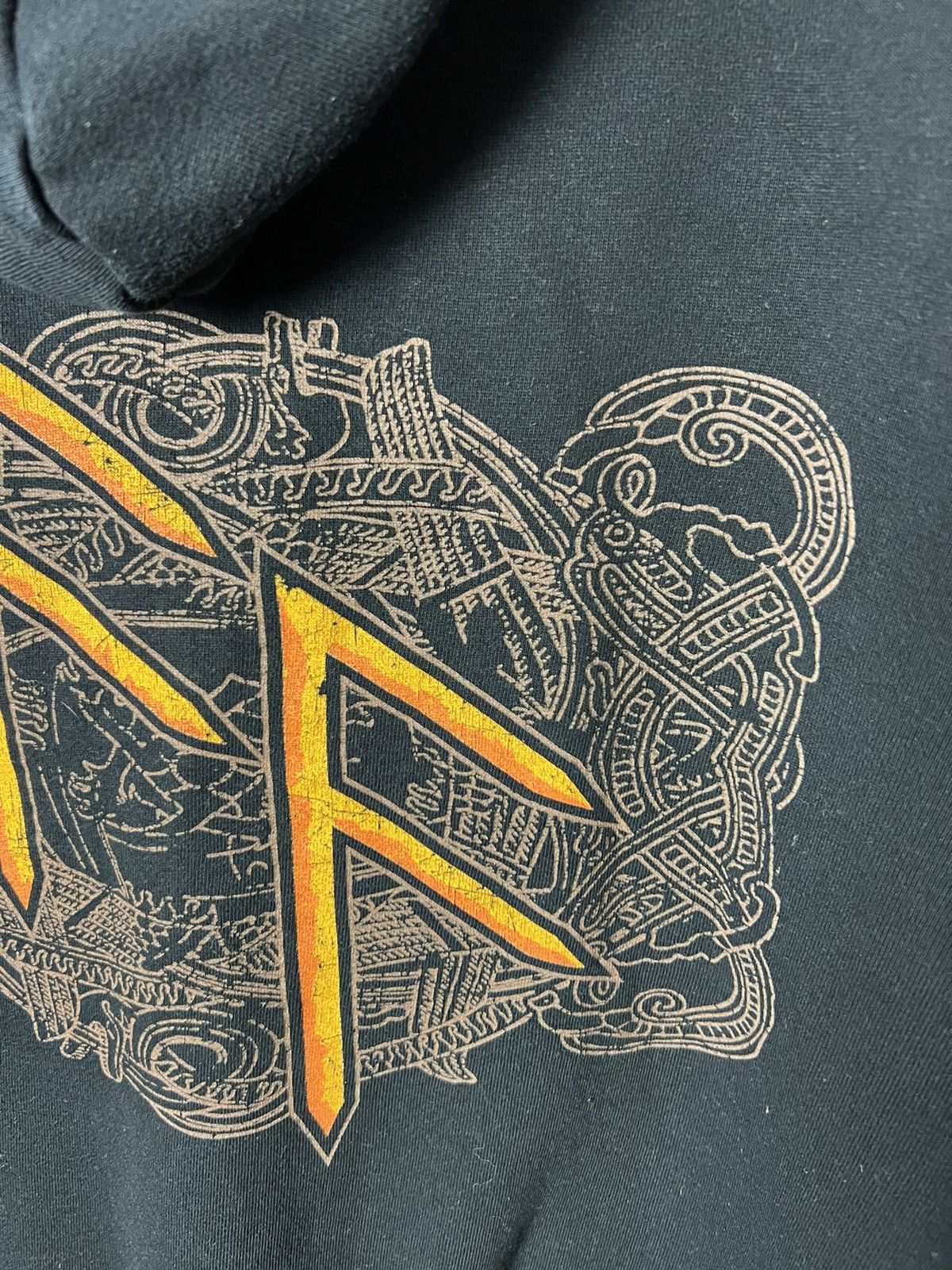 Band Tees × Vintage Rare Vintage Amon Amarth Zip Up Boxy HoodieBig Logo FF Size US L / EU 52-54 / 3 - 10 Thumbnail