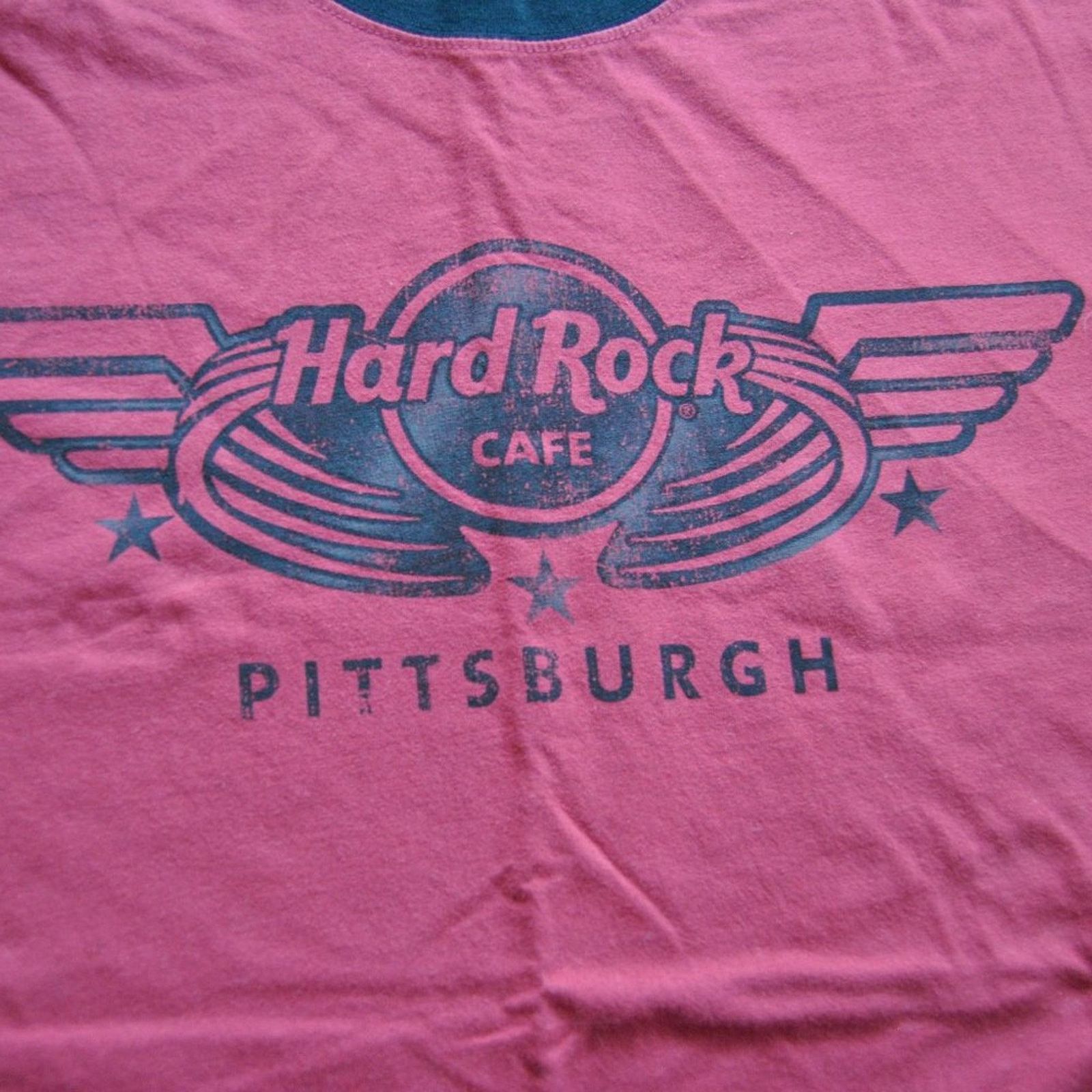 Hard Rock Cafe Hard Rock Café Pittsburgh Large Red Short Sleeve Shirt Size US L / EU 52-54 / 3 - 2 Thumbnail