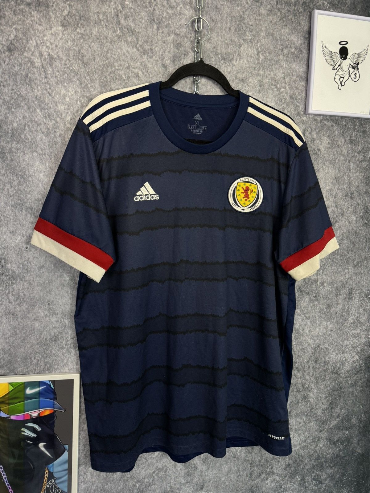Adidas T-Shirt Adidas Scotland National Team 2020 size XL Jersey Size US XL / EU 56 / 4 - 2 Thumbnail