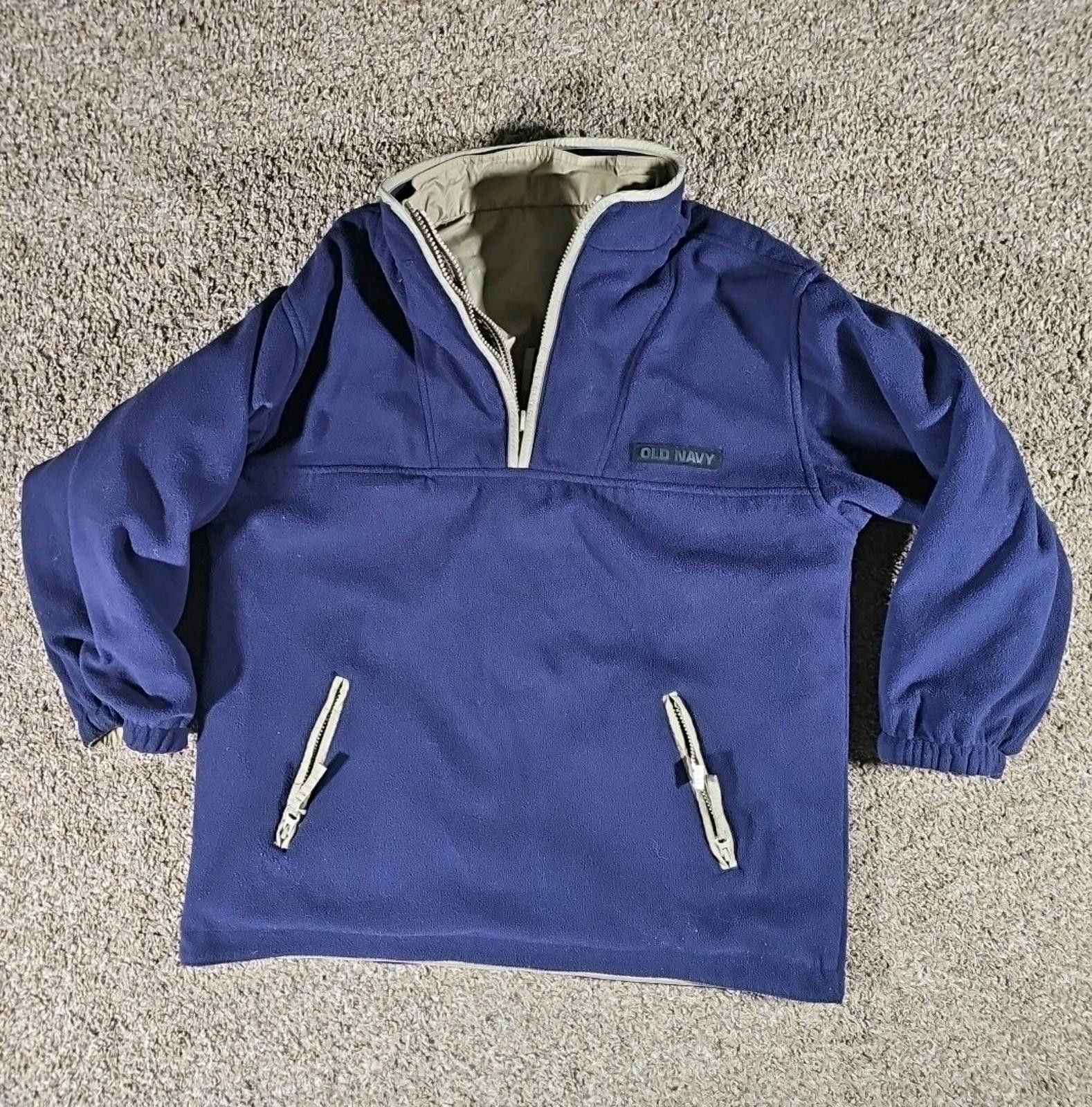 Old Navy Old Navy Reversible 1/4 Zip Jacket Sz 12 Size US XXS / EU 40 - 7 Thumbnail