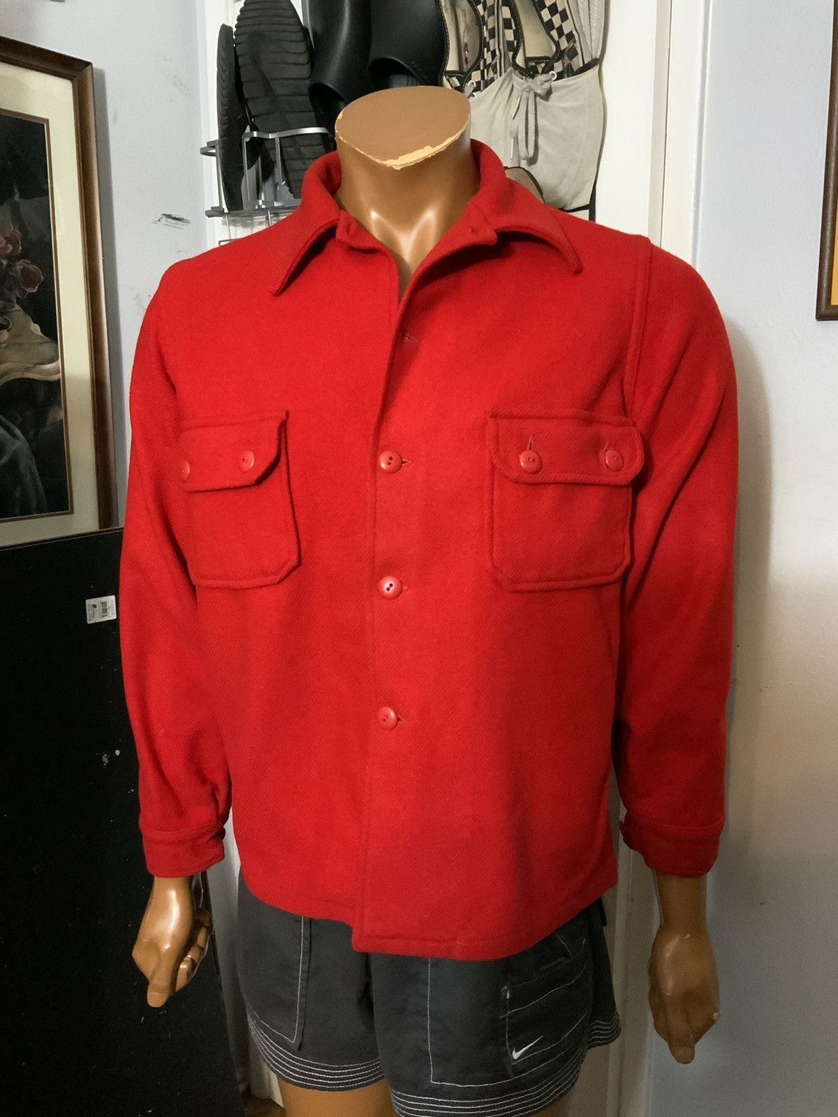 Vintage Vintage BSA Boy Scouts Wool Uniform Shacket Shirt Jacket Size US S / EU 44-46 / 1 - 11 Thumbnail