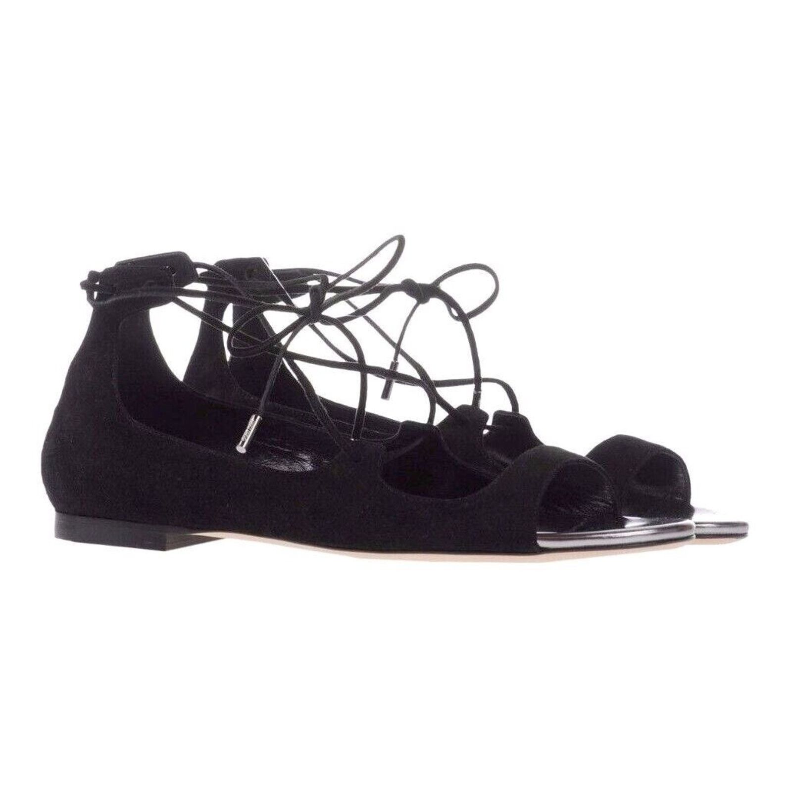 Jimmy Choo B5 JIMMY CHOO Vernie Black Suede Flat Shoes Size 37.5 $775 Size US 7.5 / IT 37.5 - 2 Thumbnail