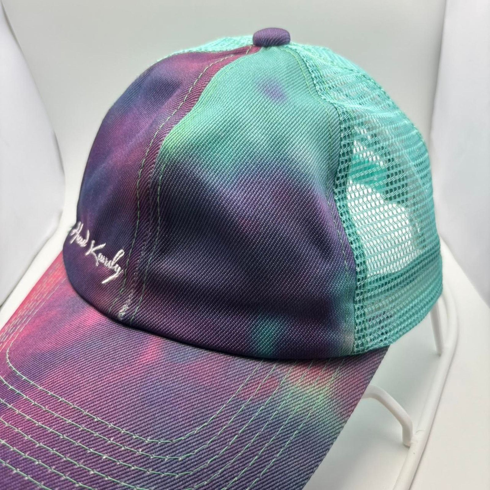 Other Blue & Purple Tie Dye Hat Size ONE SIZE - 2 Thumbnail