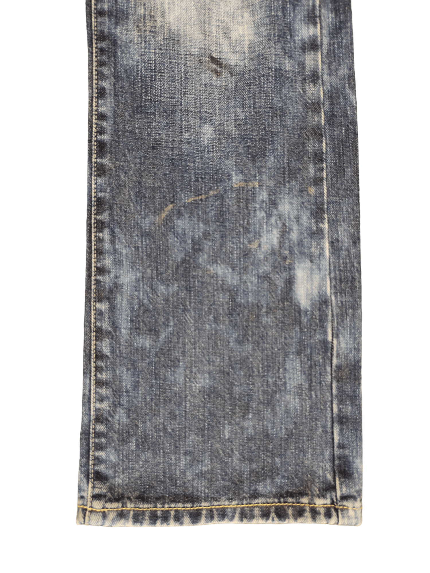 GOSTAR DE FUGA Vintage Y2k Mustang Clawmark Faded Denim Pants Size US 31 - 7 Thumbnail