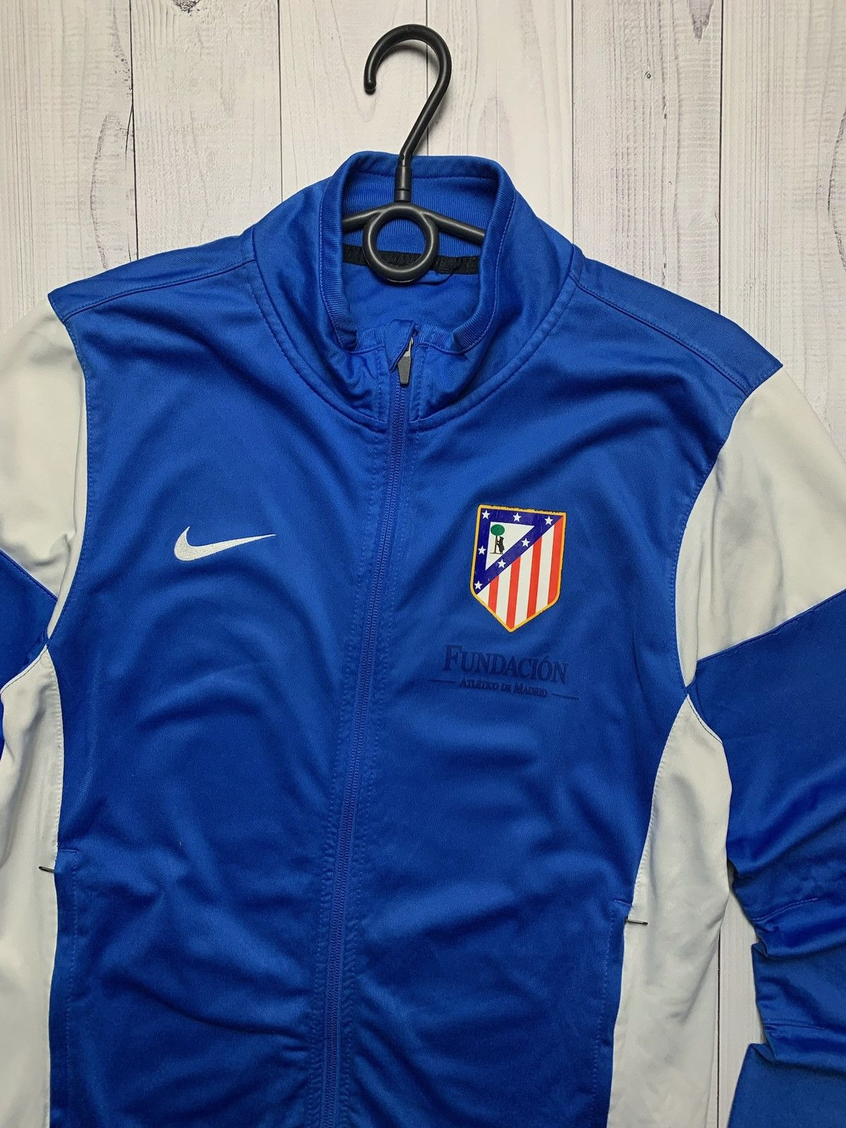 Vintage Vintage Nike atletico Madrid soccer track jacket blue M Size US M / EU 48-50 / 2 - 3 Thumbnail