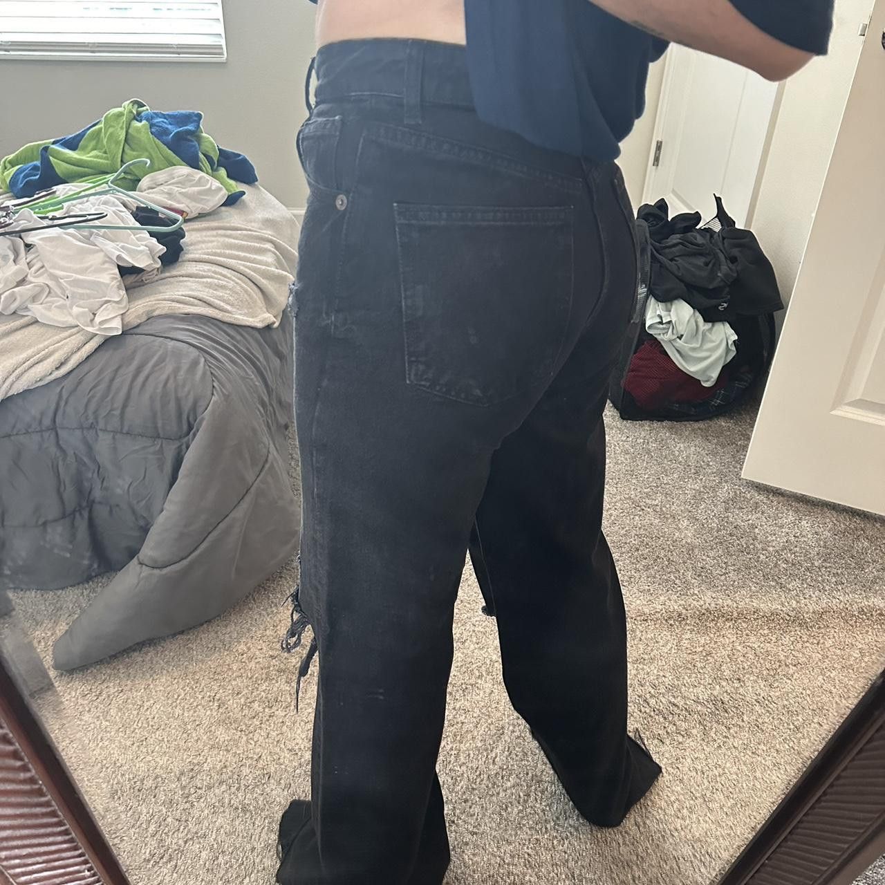 Zara Zara High Waisted Distressed Denim Size 28" / US 6 / IT 42 - 4 Thumbnail