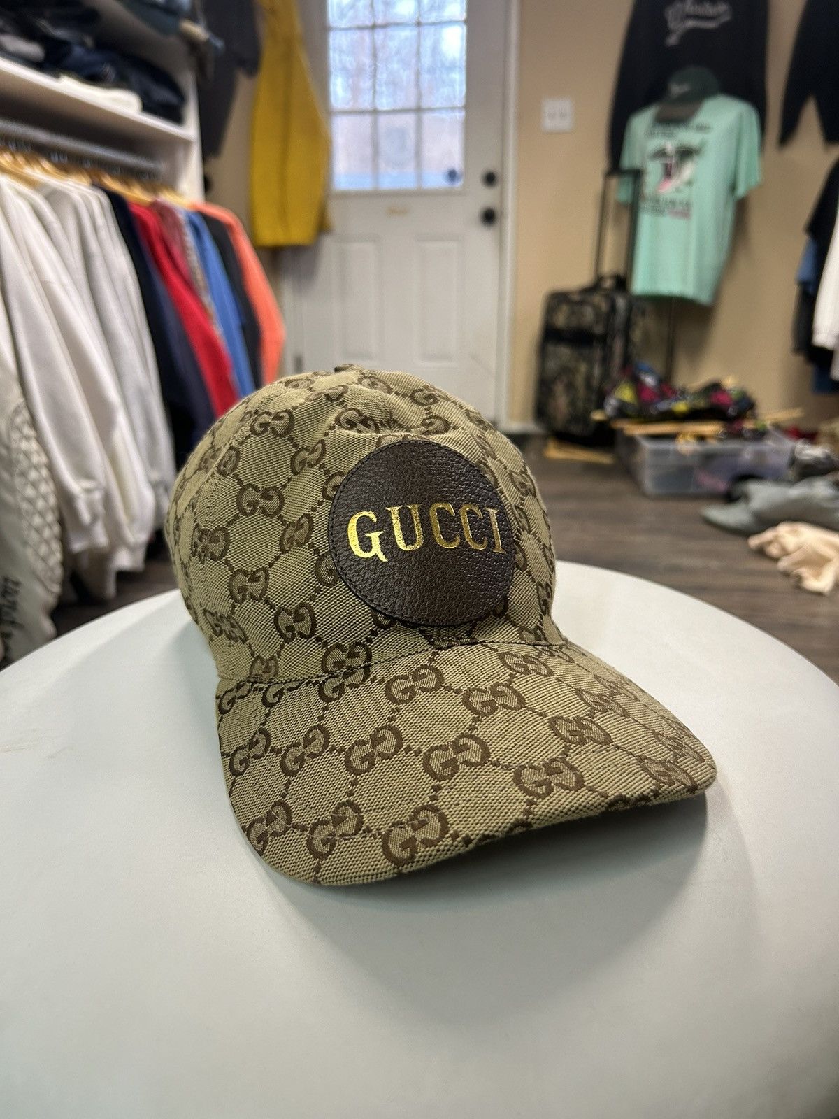 サイズ有★プレゼントにも【GUCCI】GUCCI LOGO CAP GUCCI GG Logo 25 Patch Jacquard Cotton Canvas Baseball Cap