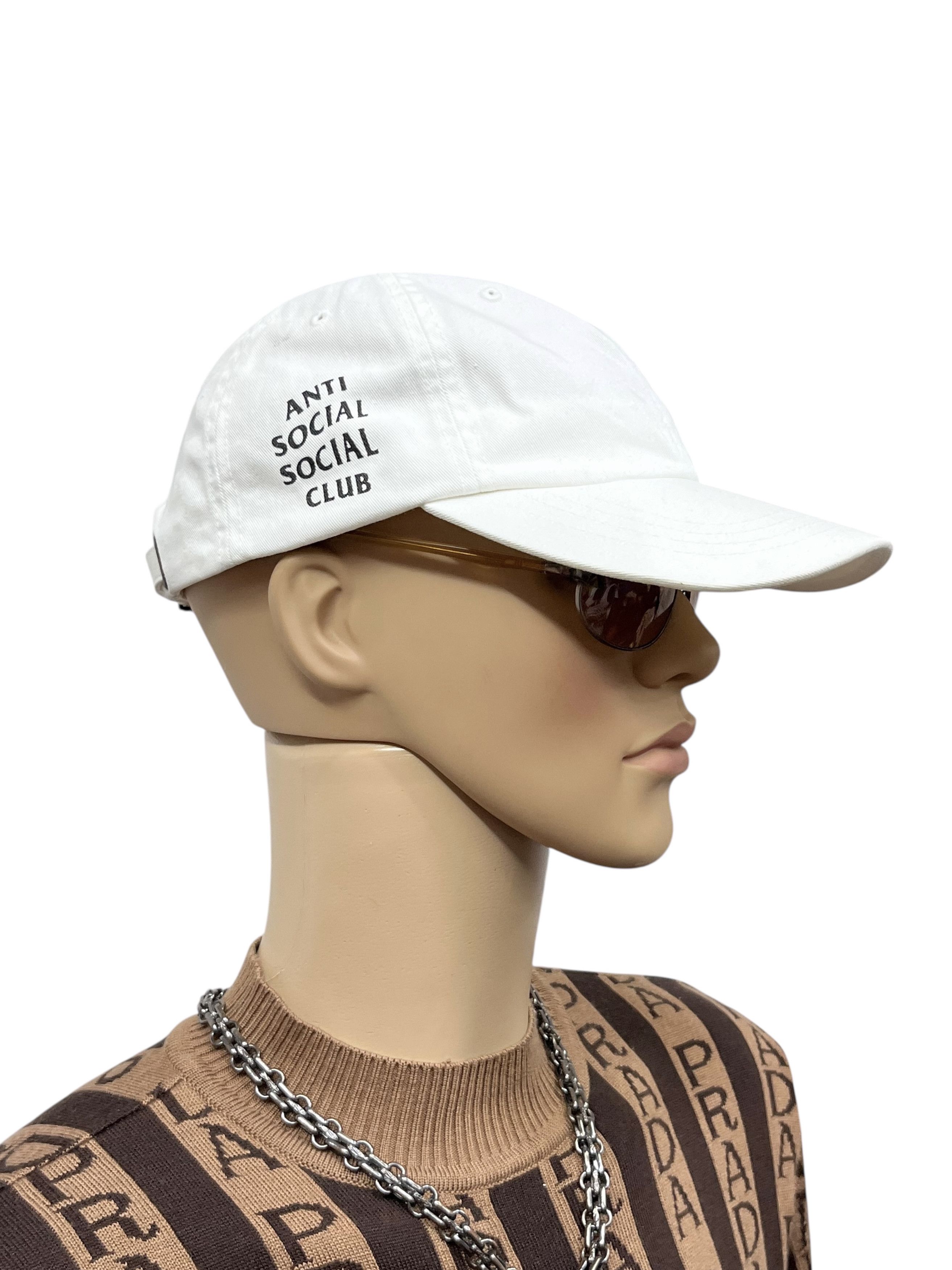 Anti Social Social Club Anti Social Social Club Early Yupoong White Dad Hat Size ONE SIZE - 1 Thumbnail