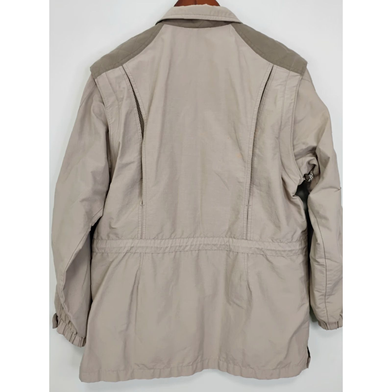 Vintage VINTAGE L.L. Bean Outdoor Field Jacket Women Medium Beige Vest With Removable Sleeves Size M / US 6-8 / IT 42-44 - 2 Thumbnail