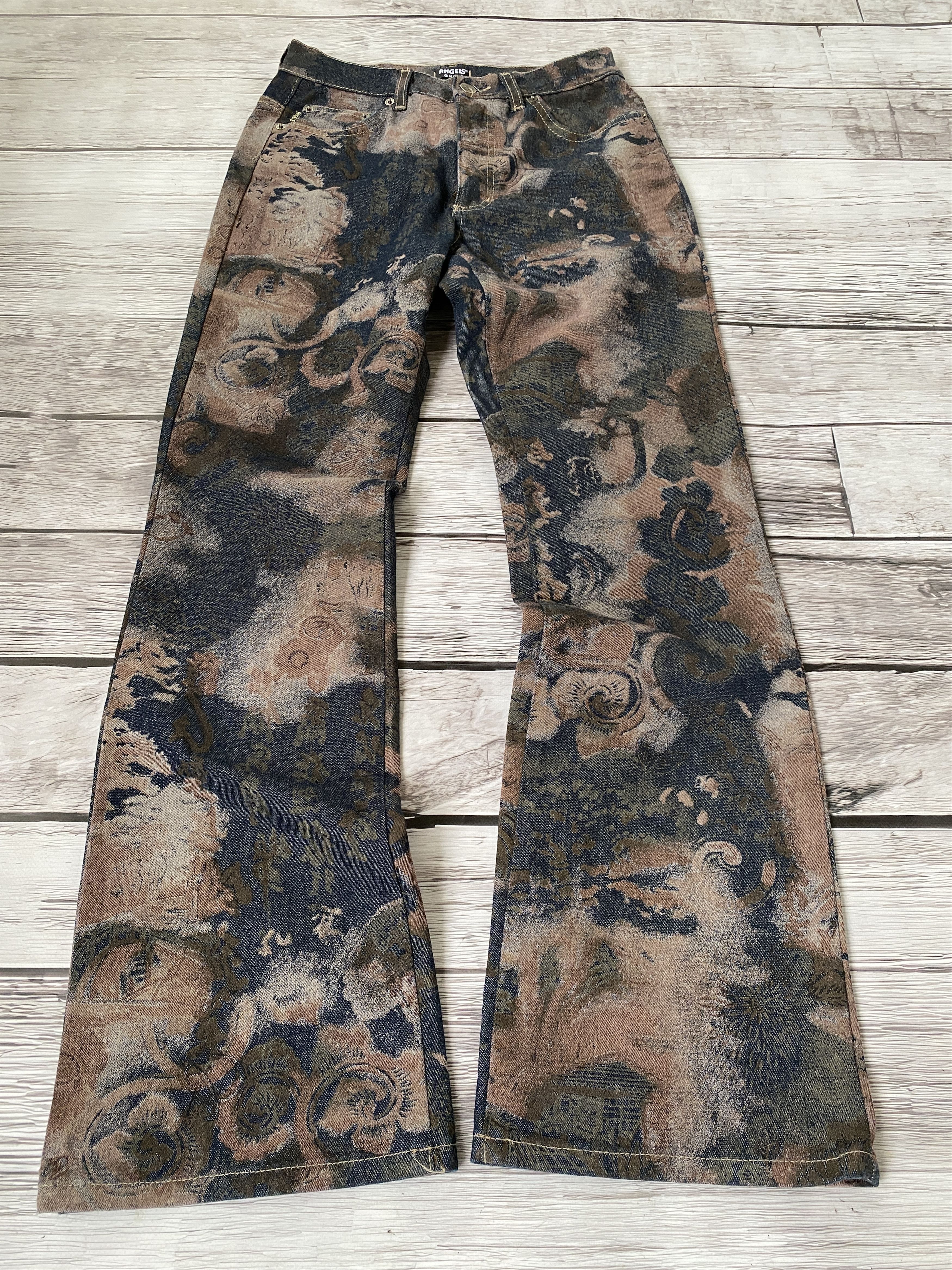 Pre-owned Archival Clothing X Hysteric Glamour Flared Junya Watanabe Balenciaga Style Japanese Jeans (size 30) In Multicolor