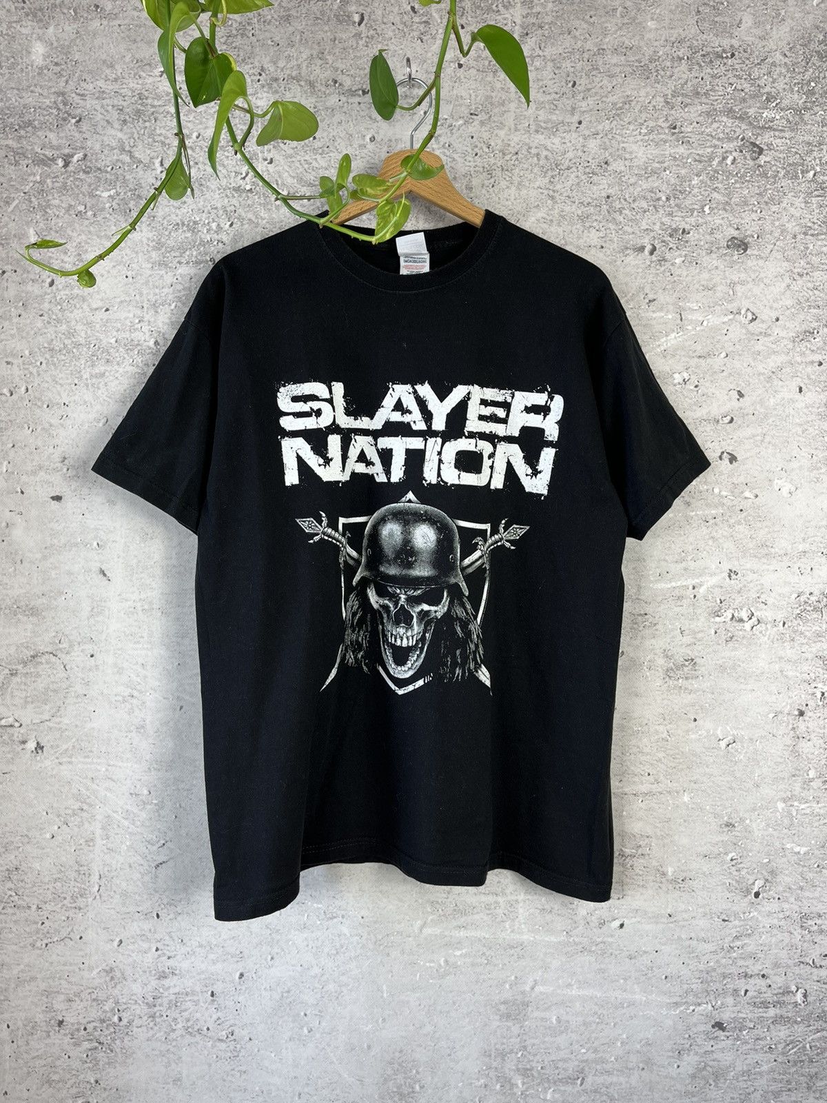 Band Tees × Vintage Slayer - world tour skull merch t-shirt B Size US L / EU 52-54 / 3 - 1 Thumbnail