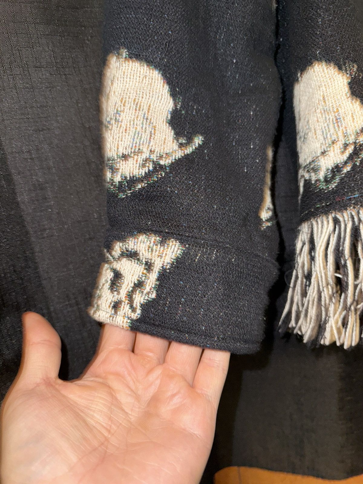 Amiri × Wes Lang Amiri x Wes Lang Skull Fringe Knit Jacket Mens Large Size US L / EU 52-54 / 3 - 8 Thumbnail
