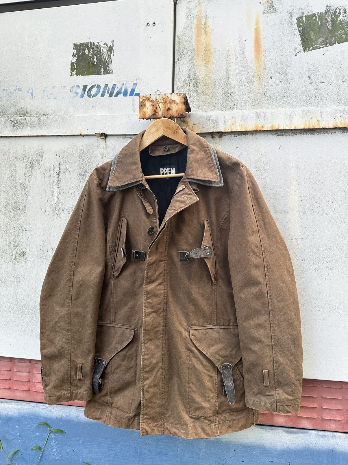 PPFM 👹Vintage PPFM Punk Style Brown Utility Jacket Size US M / EU 48-50 / 2 - 1 Thumbnail