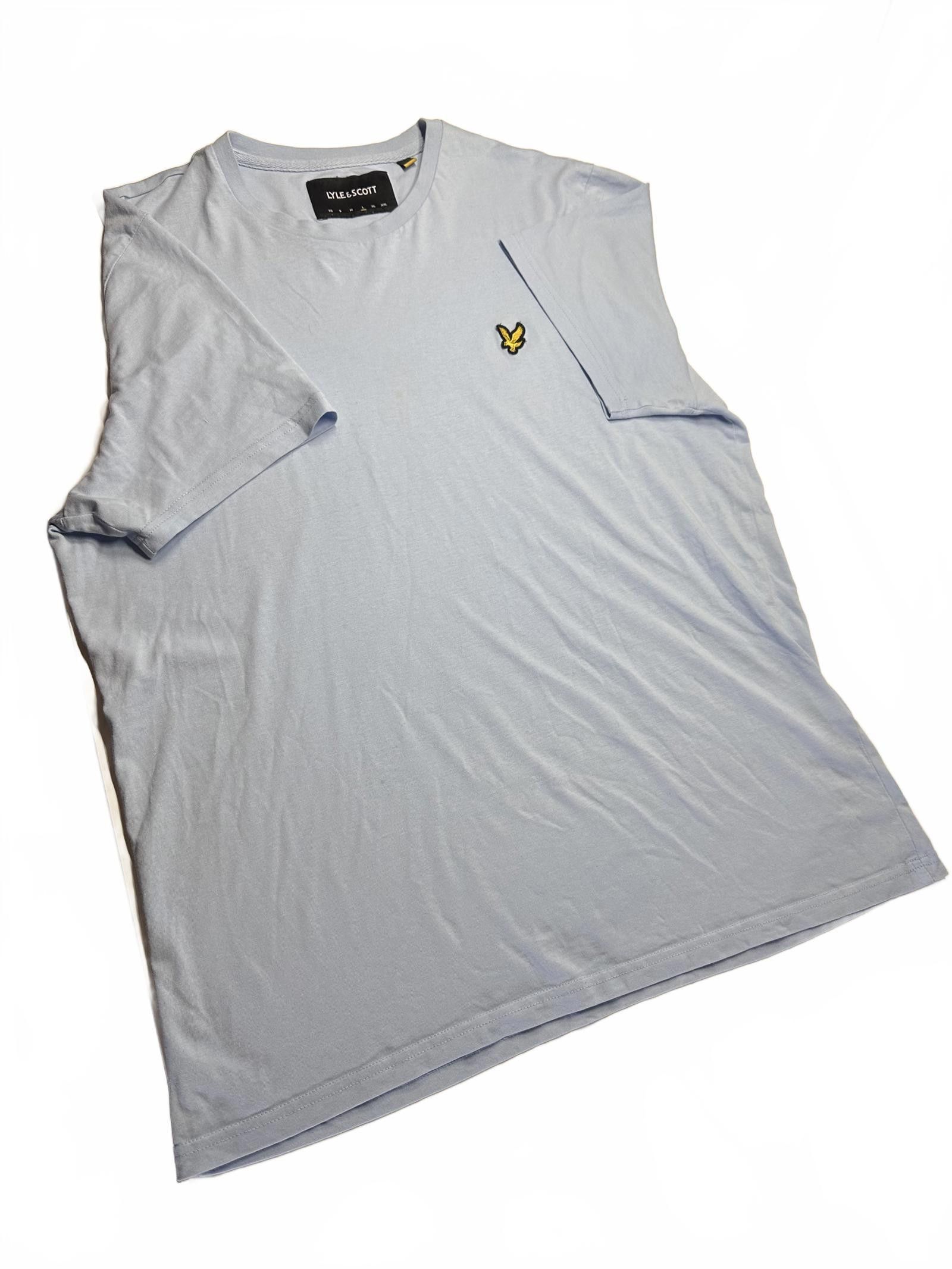 Lyle & Scott Lyle & Scott Light Blue T-Shirt Size US L / EU 52-54 / 3 - 3 Thumbnail