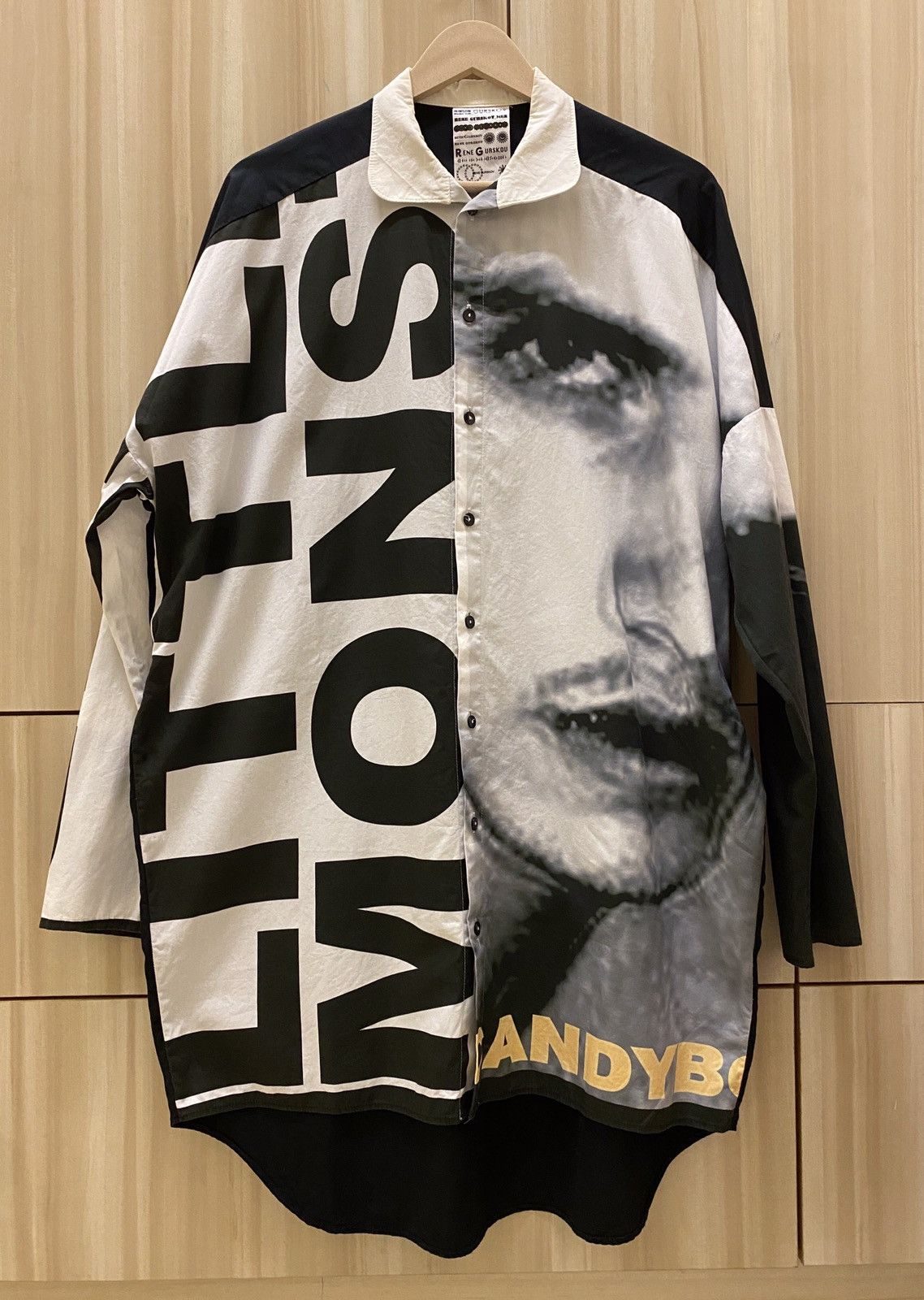 Designer Rene Gurskov Oversized Bondage Print Shirt Size US XL / EU 56 / 4 - 2 Thumbnail