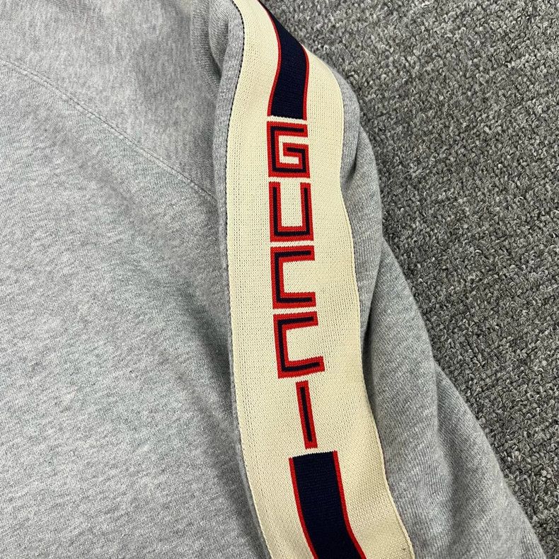 Gucci Gucci Sleeve string logo gray round-neck sweatshirt 2504-Ne Size US XS / EU 42 / 0 - 5 Thumbnail