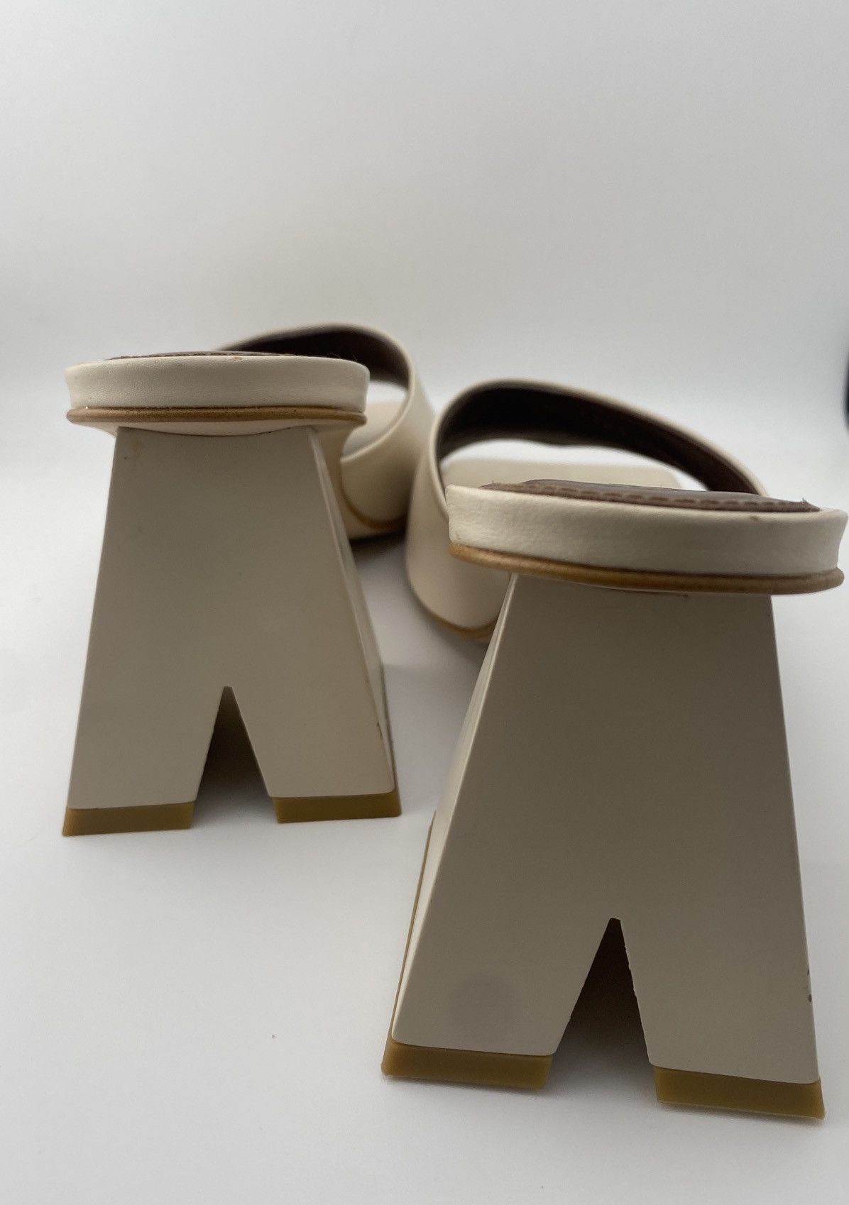 ALOHAS ALOHAS Dune Mule Sandals Ivory – Size 38 Size US 8 / IT 38 - 5 Thumbnail