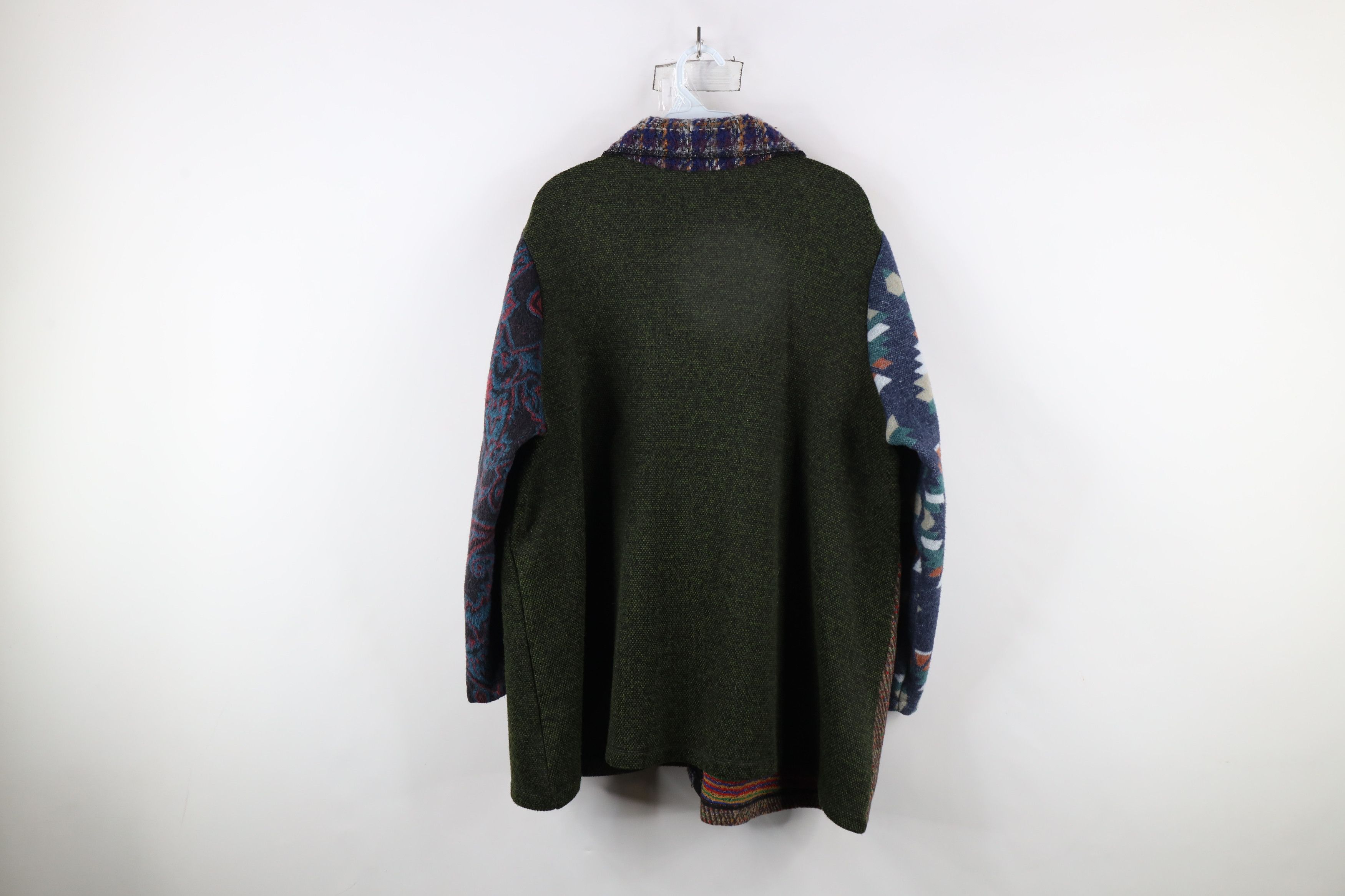 Vintage Vintage 90s Streetwear Rainbow Patchwork Lagenlook Jacket Size L / US 10 / IT 46 - 12 Thumbnail