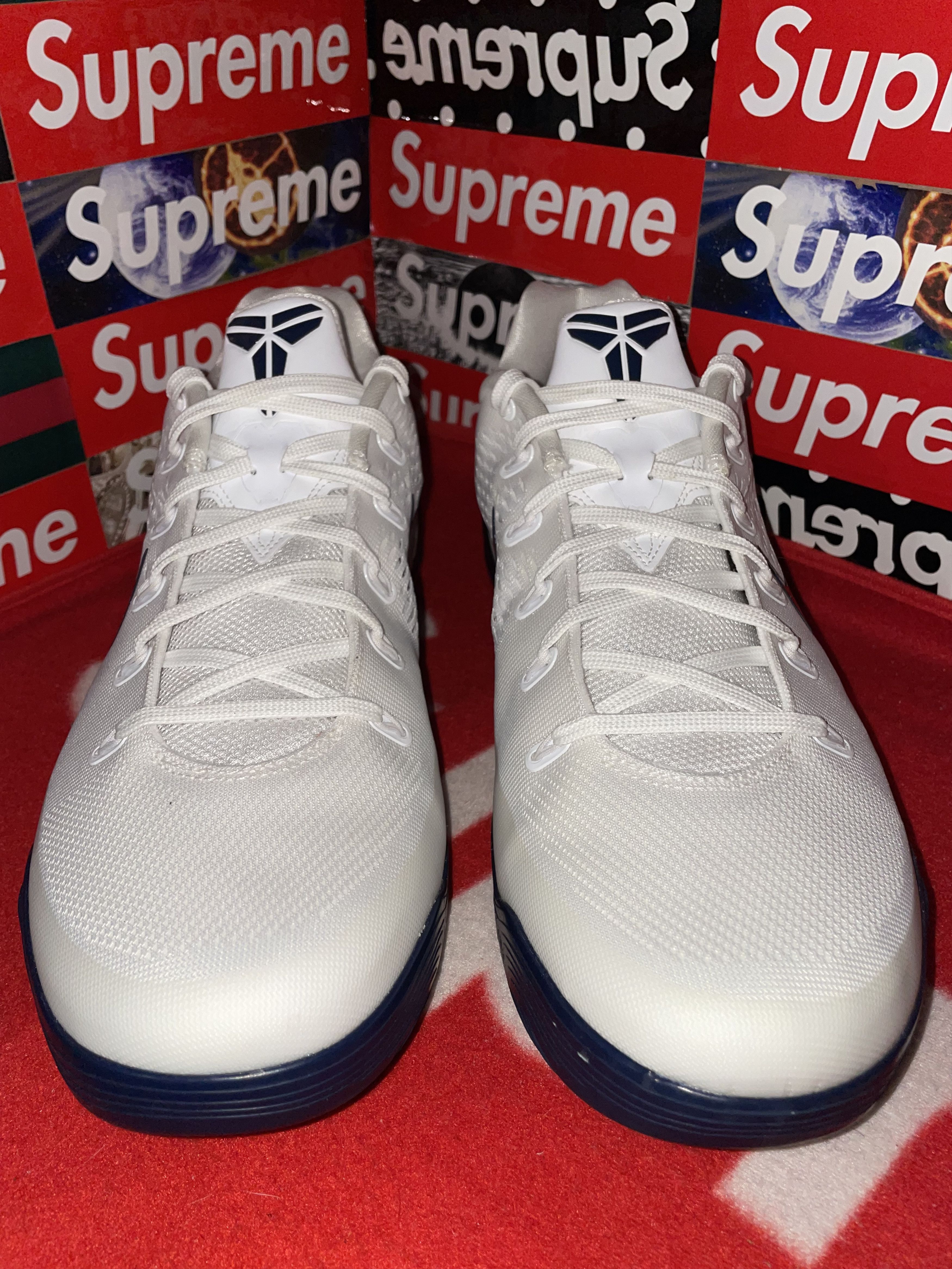 Nike Nike Kobe 9 Elite Low EM TB White Midnight Navy IH5095-101 Size US 15 / EU 48 - 2 Thumbnail