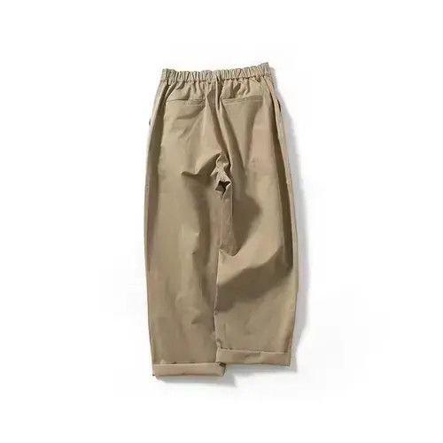 Japanese Brand 20AW Indigo Union Japan Khaki Minimal Straight Leg Pants Size US 32 / EU 48 - 3 Thumbnail