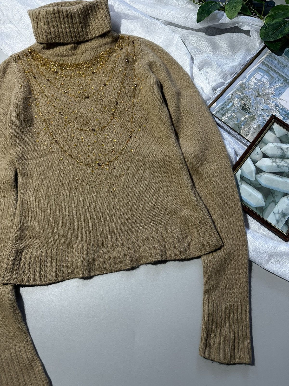 Dolce & Gabbana D&G Dolce & Gabbana Archive Embellished Turtleneck Sweater Size XS / US 0-2 / IT 36-38 - 4 Thumbnail