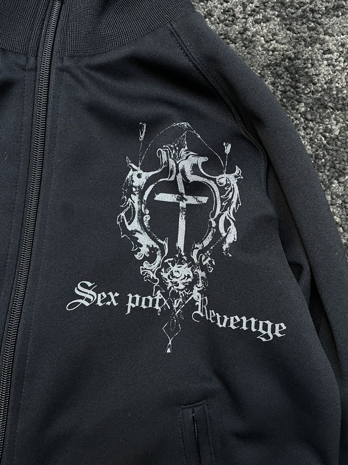 Japanese Brand × Vintage Sexpot Revenge Trackjacket Y2K Vintage Archive Opium Goth Size US S / EU 44-46 / 1 - 2 Thumbnail