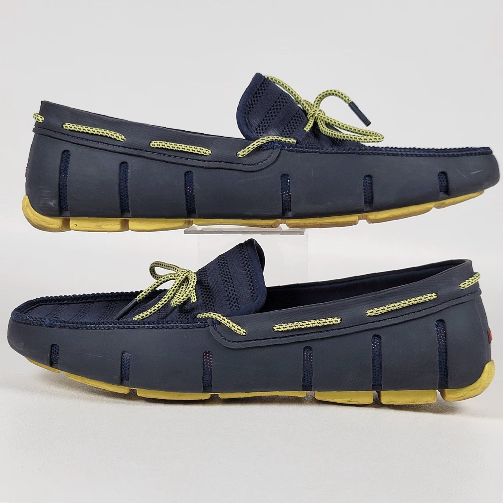Swims Swims Men's 12M Braided Lace Loafers Navy/Gold Fusion Size US 11 / EU 44 - 4 Thumbnail