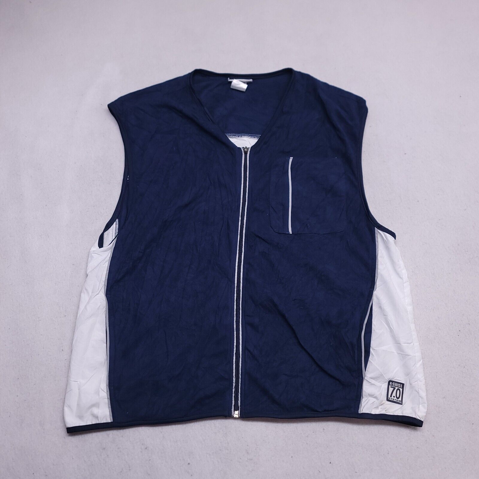 K-Swiss K-Swiss Casual Zip Up Jacket Vest Womens Size XL Blue White Size XL / US 12-14 / IT 48-50 - 2 Thumbnail