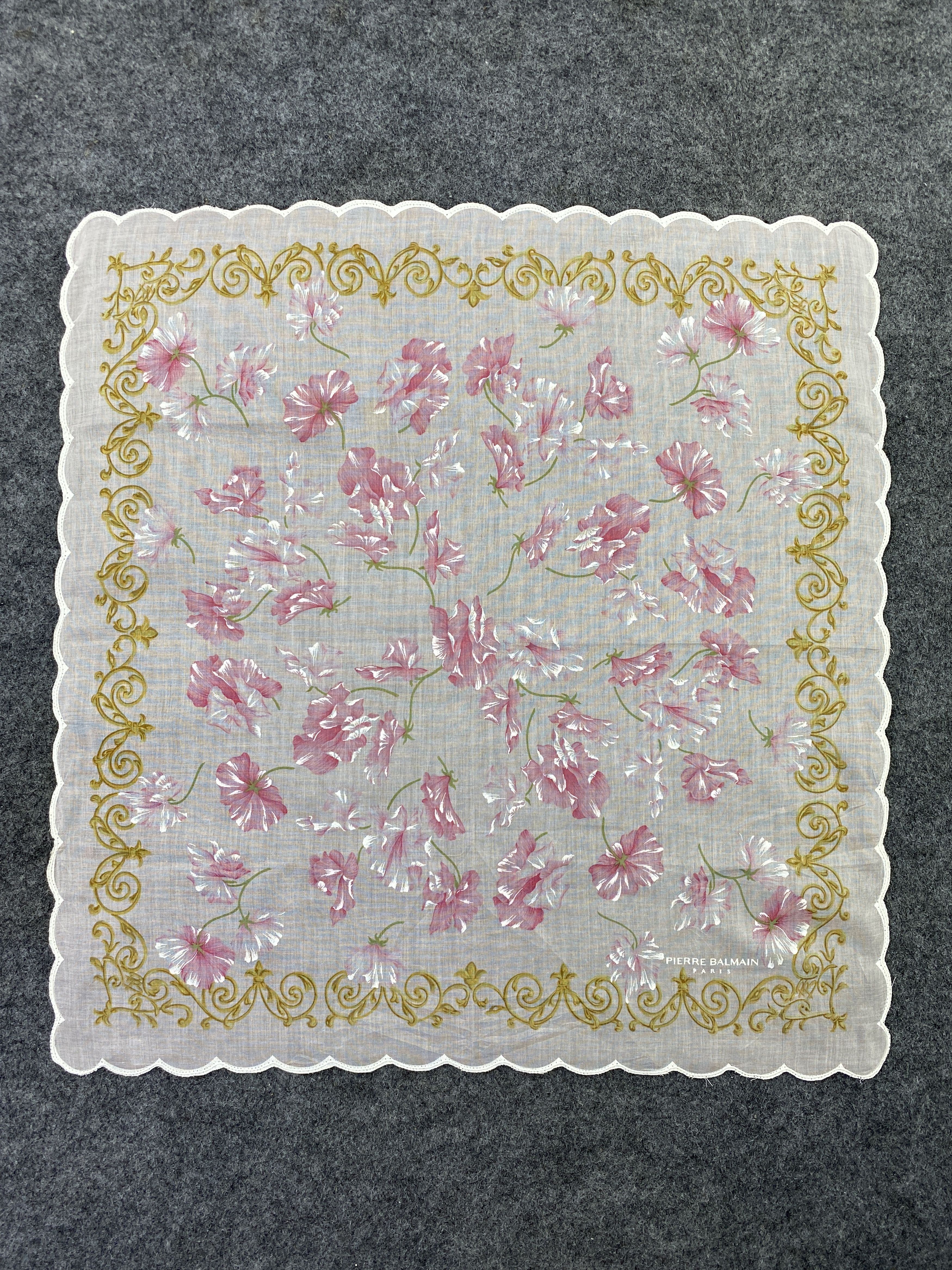 Pierre Balmain Pierre Balmain Handkerchief / Bandana / Neckerchief-B308 Size ONE SIZE - 3 Thumbnail