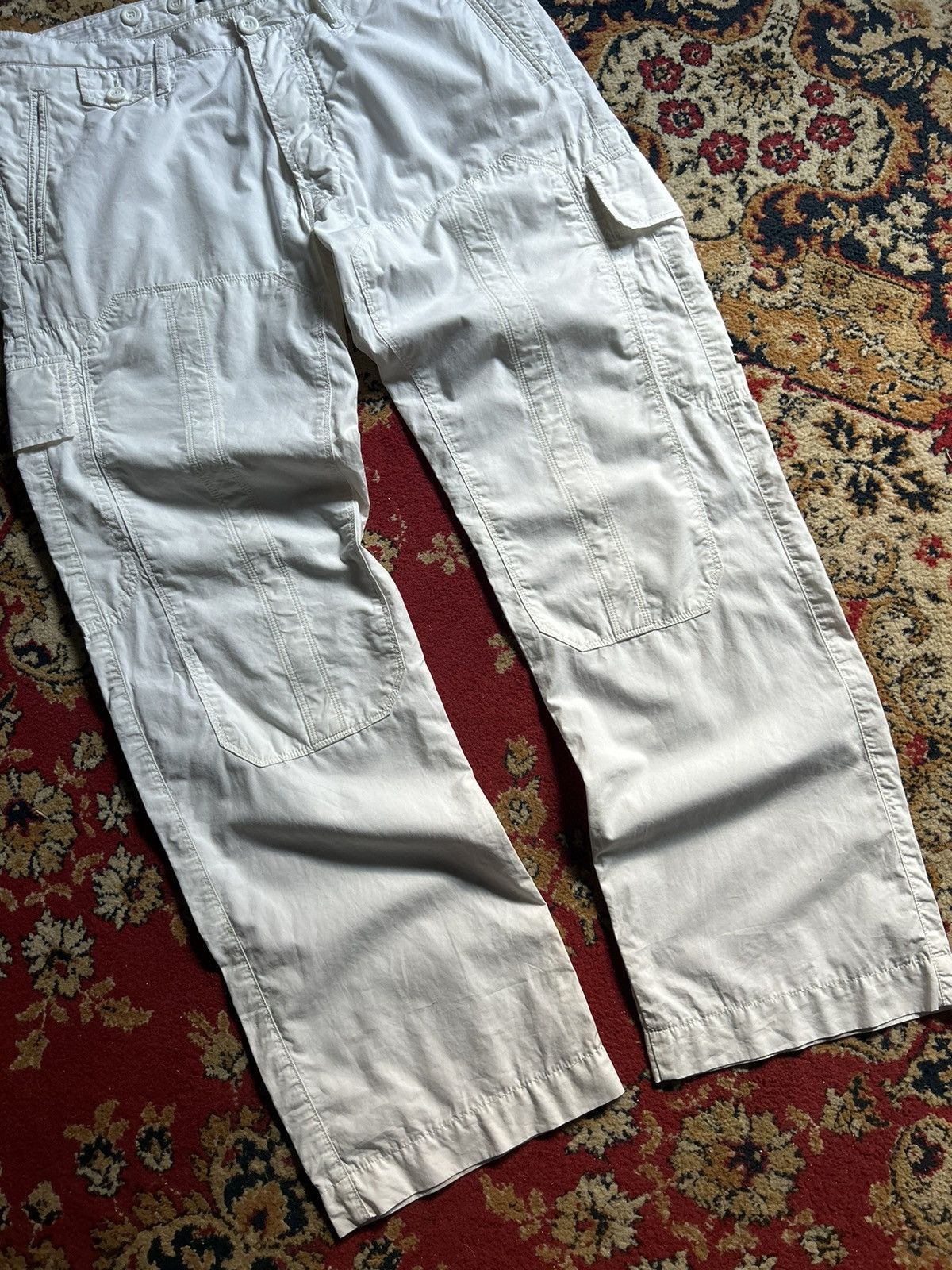 Stone Island × Vintage Stone island denim cargo pants Size US 32 / EU 48 - 9 Thumbnail