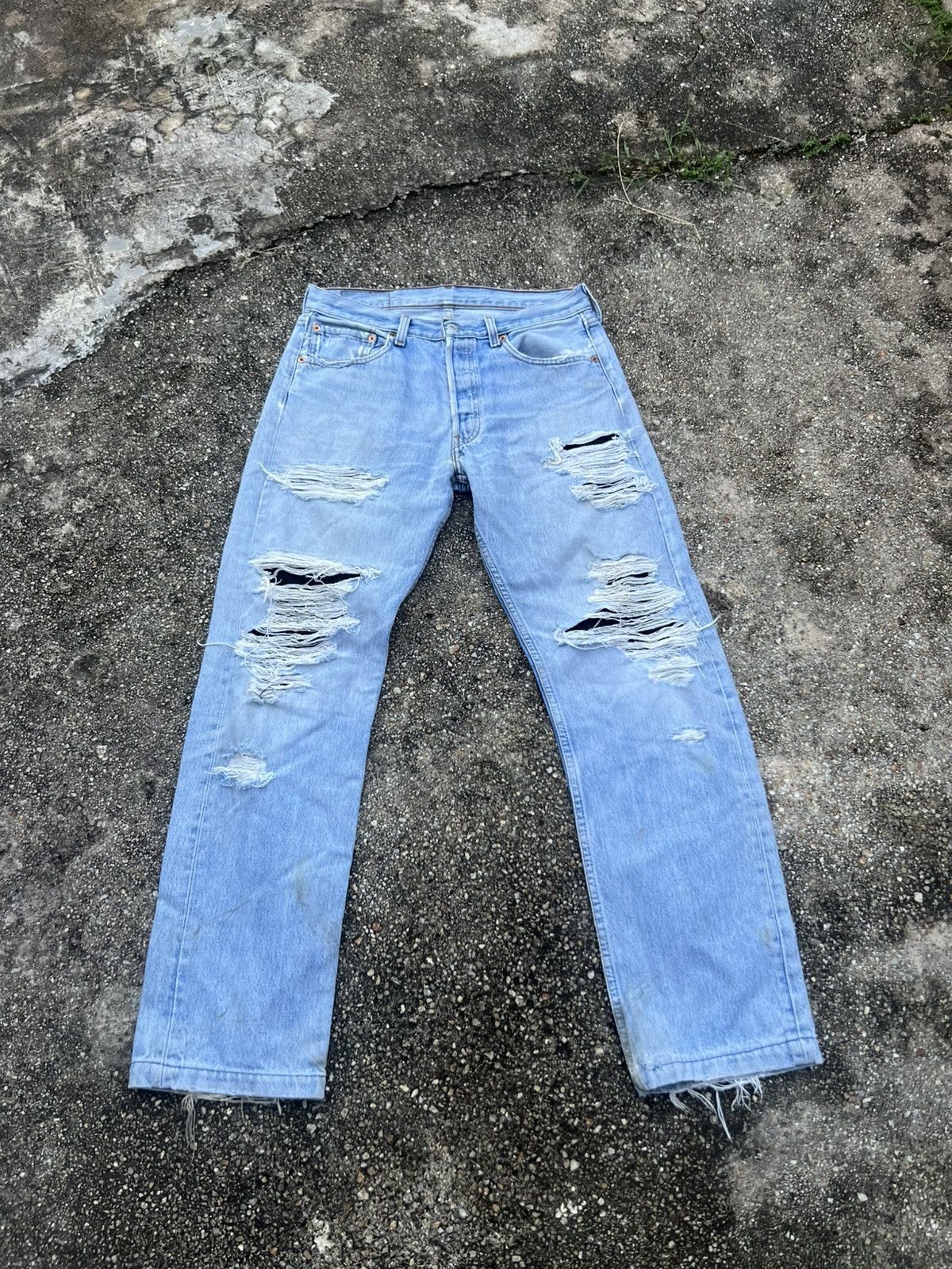 Levi's Vintage Distressed Levis Denim Size US 31 - 1 Thumbnail