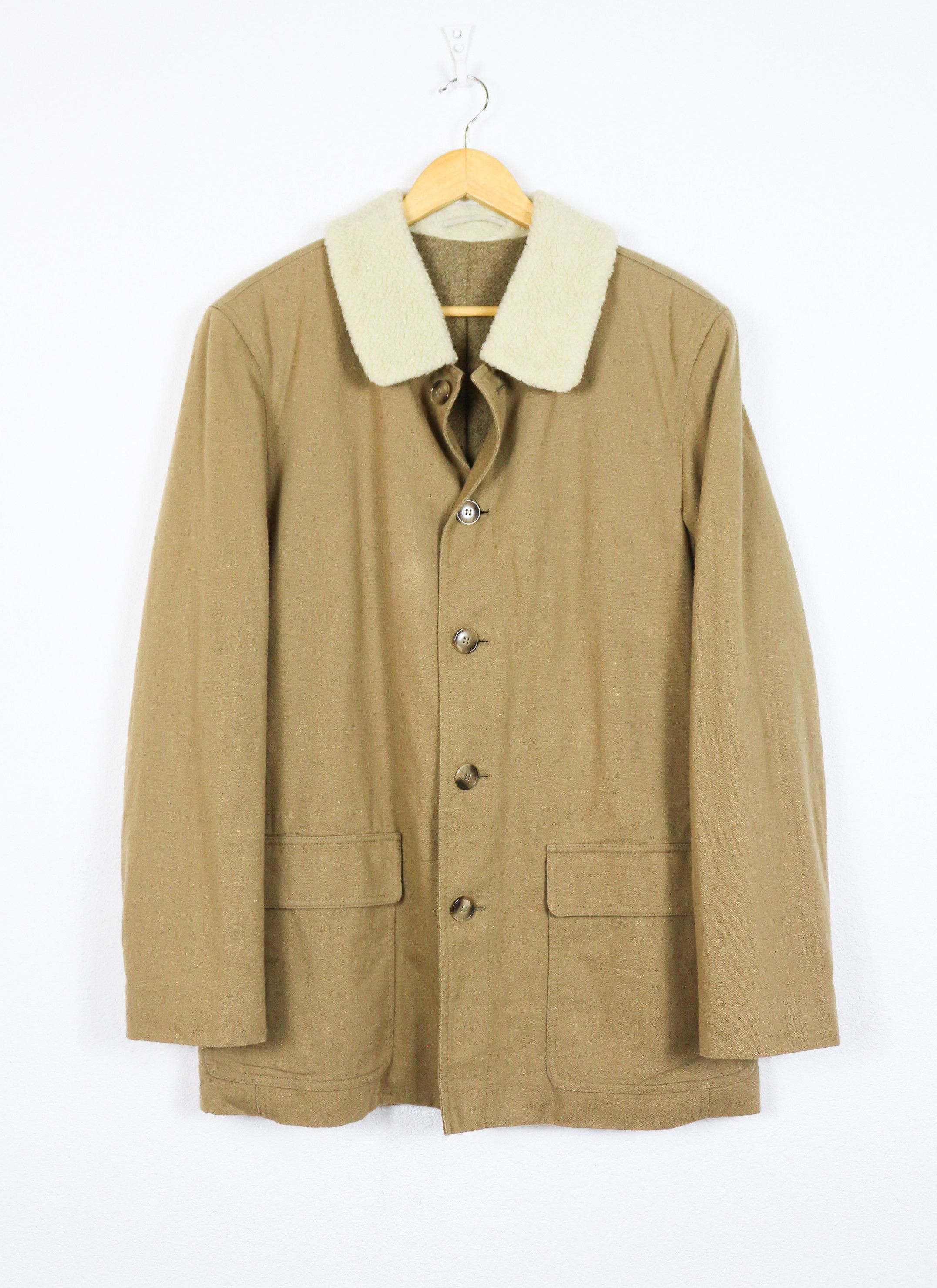 agnes b. Agnes b. Homme Wool Beige Sherpa Heritage Jacket Size US M / EU 48-50 / 2 - 1 Thumbnail