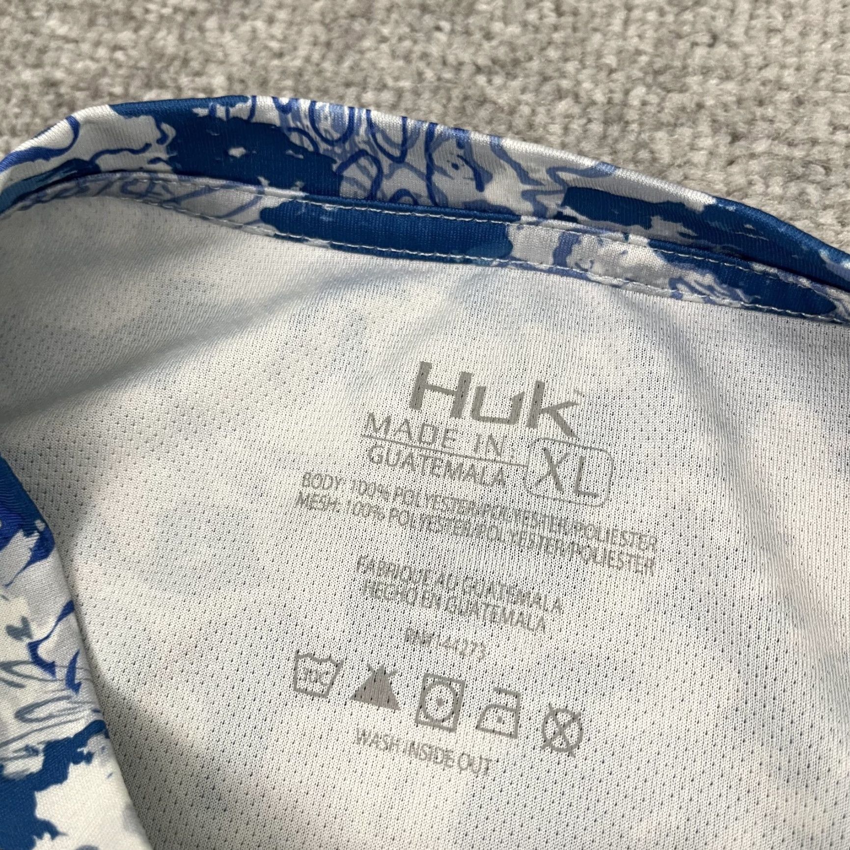 Vintage HUK Shirt Mens XL Blue Camo Long Sleeve Performance Fishing Outdoor Shirt XL Men Blue Camouflage Crew Neck Pullover Lightweight Breathable Quick Dry Size US XL / EU 56 / 4 - 3 Thumbnail