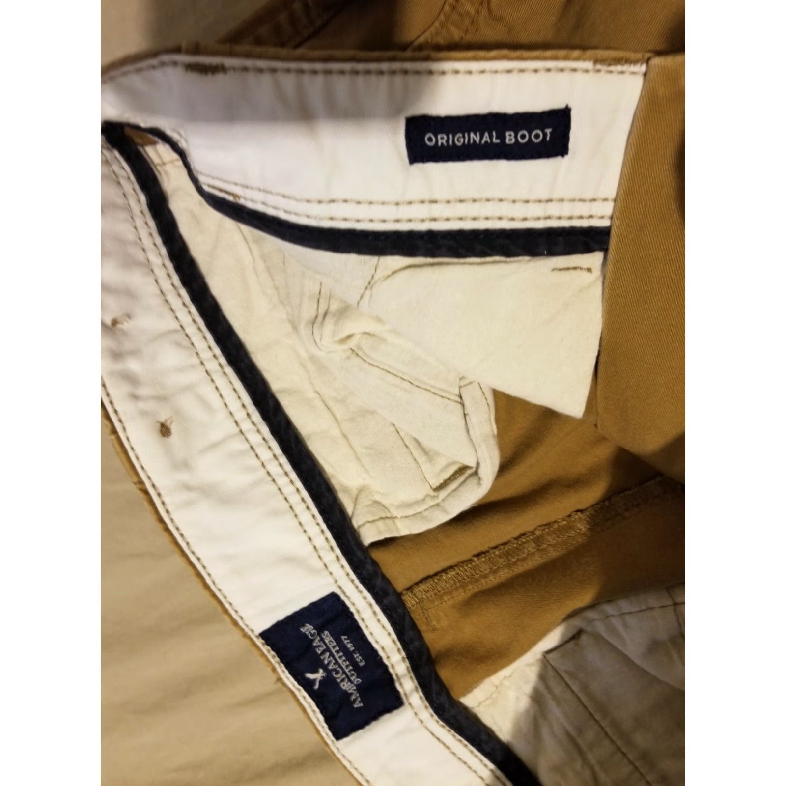 American Eagle Outfitters American Eagle Outfitters Khaki Dress Pants 32x32 Cotton Slack Mens Dress Pants Beige 32in Inseam Regular Size 32 Size US 32 / EU 48 - 5 Thumbnail