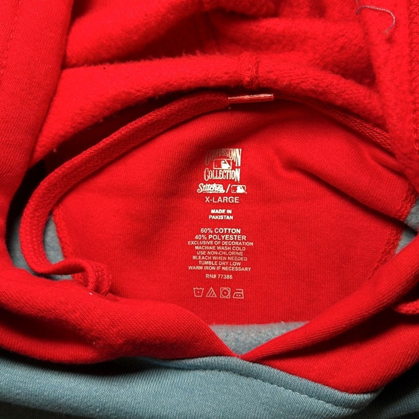 Vintage Texas Rangers Stitches Cooperstown Collection Throwback Hoodie XL Men Blue Pullover Hoodie Size US XL / EU 56 / 4 - 7 Thumbnail