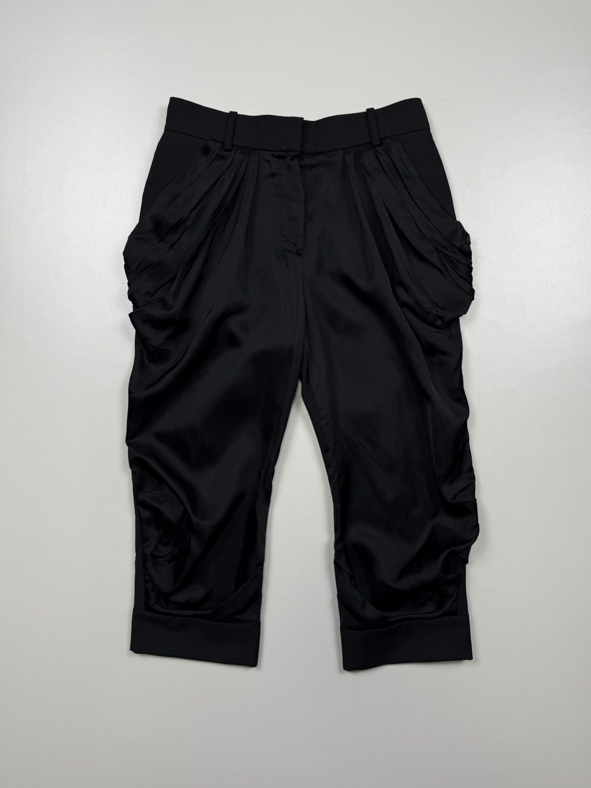Louis Vuitton Louis Vuitton Women’s Wool Cupro Viscose Black Capri Pants Size 26" / US 2 / IT 38 - 2 Thumbnail