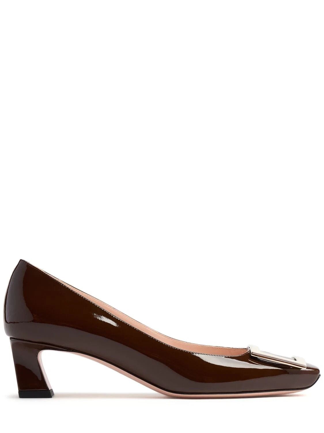 ROGER VIVIER Trompette Brown Patent 45mm Pumps