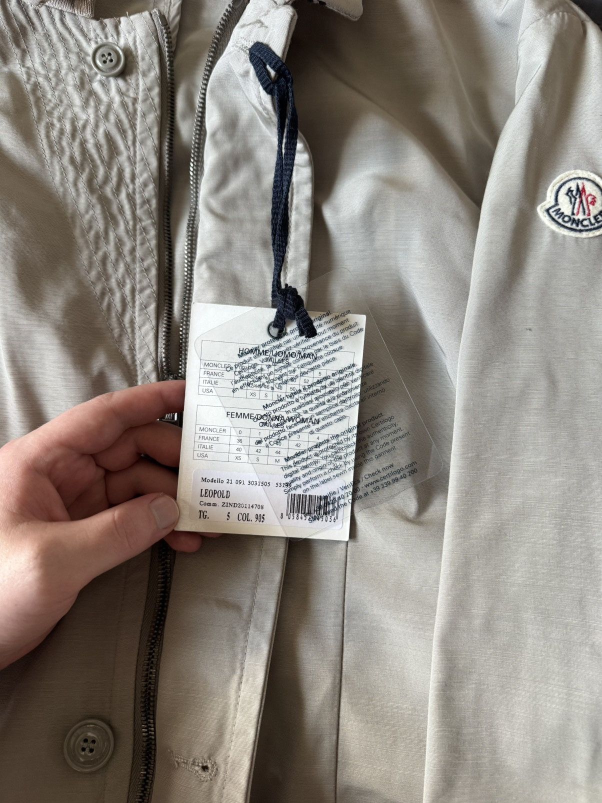 Moncler NWT Moncler Leopold Giacca Nylon Blazer Jacket Size US L / EU 52-54 / 3 - 4 Thumbnail